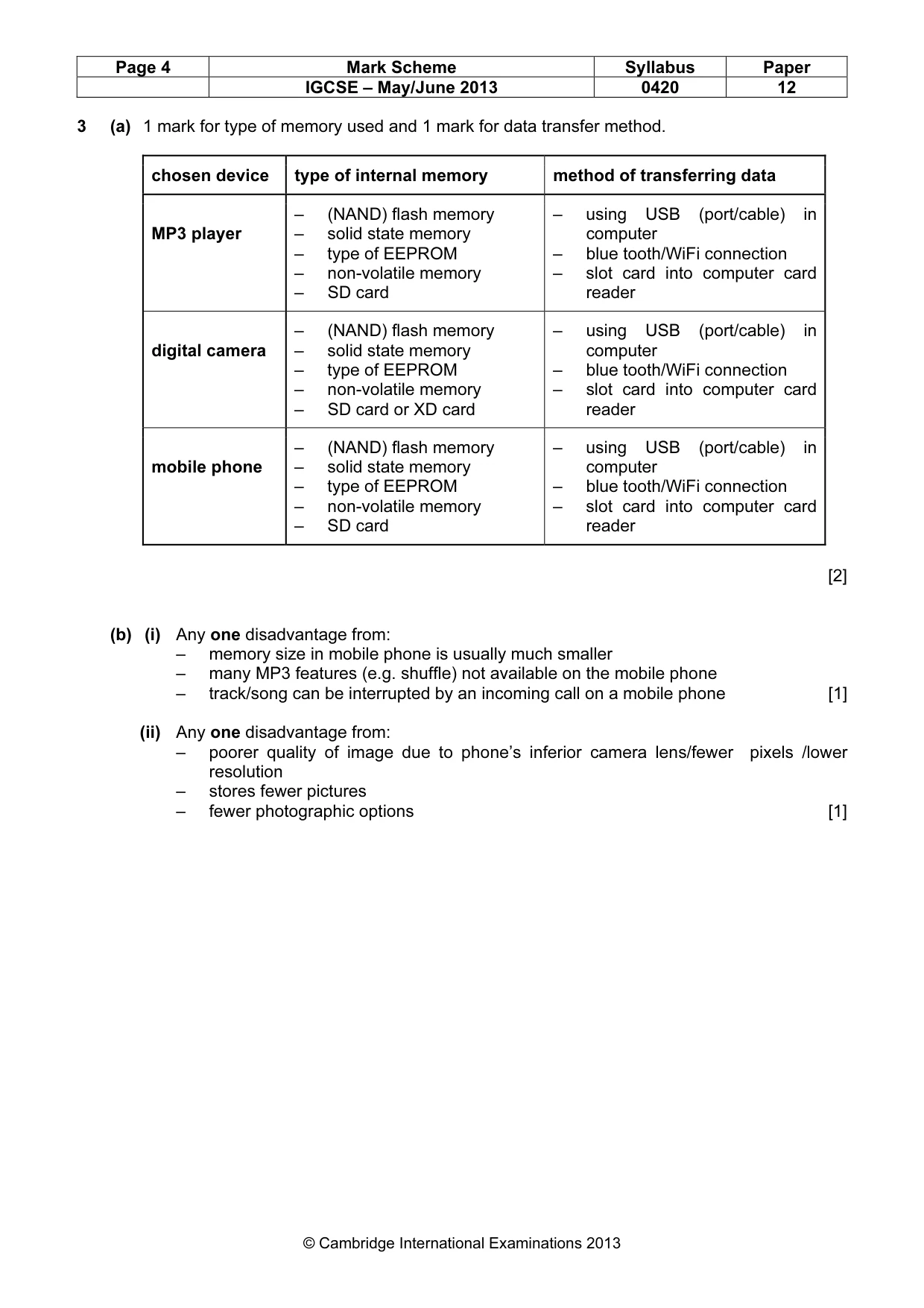 Mark scheme, page 4 of 17