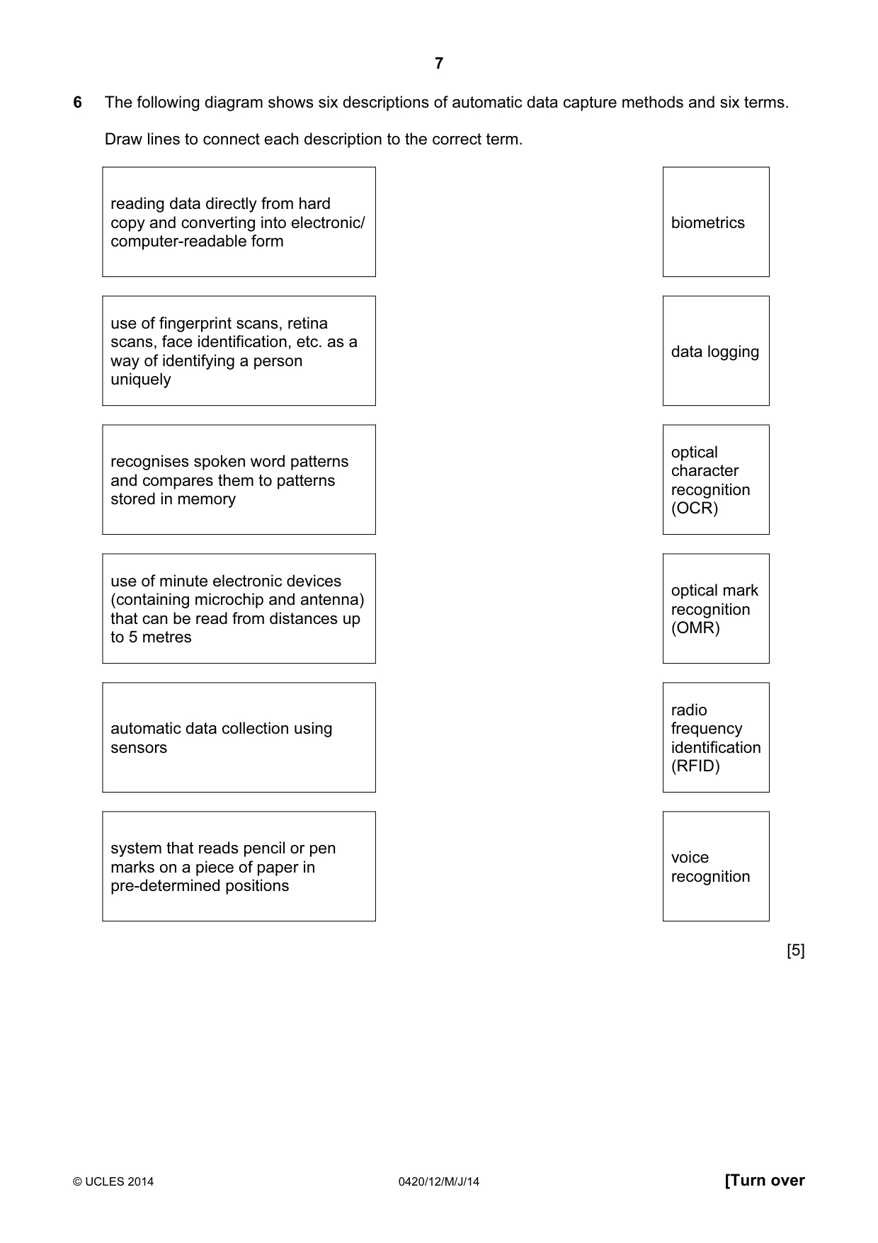 Cambridge IGCSE Computer Studies 0420 2014 May/June Paper 1 · Variant 2 question paper, page 7 of 24