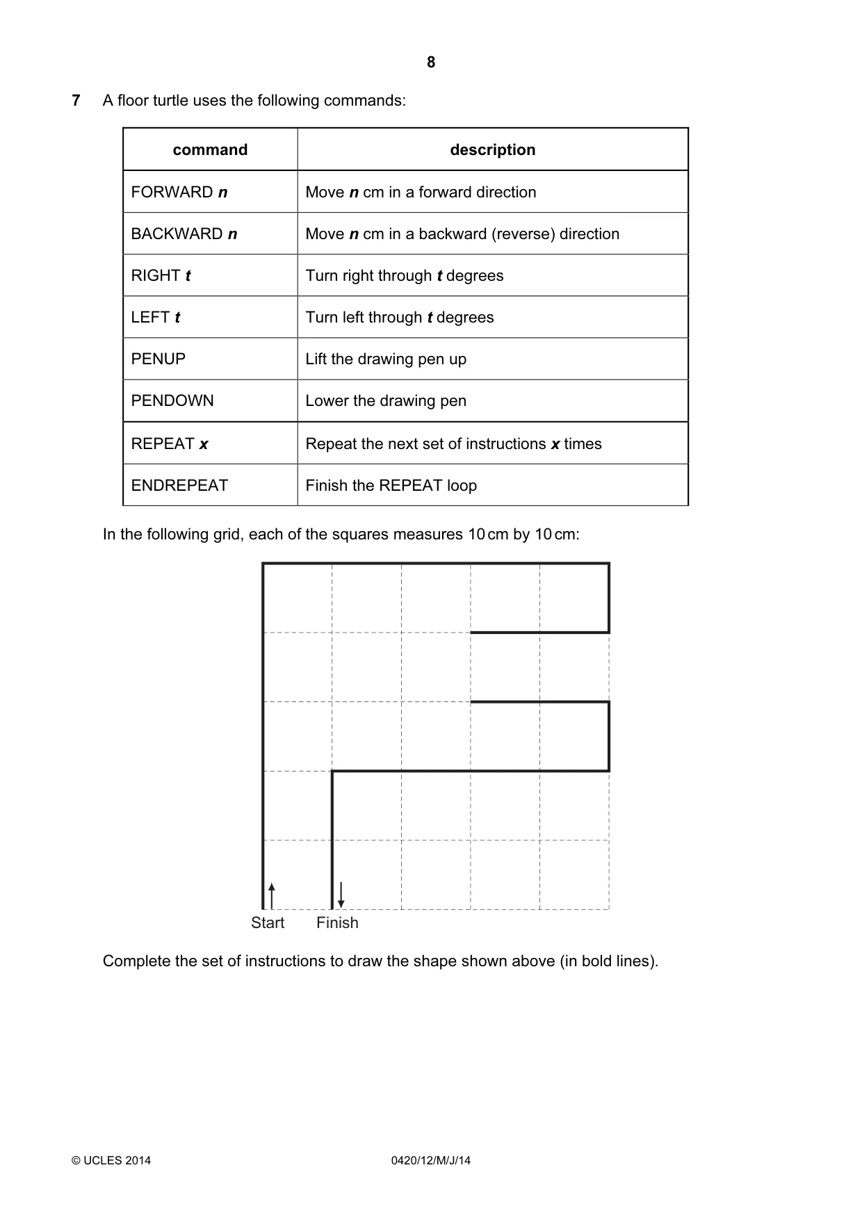 Cambridge IGCSE Computer Studies 0420 2014 May/June Paper 1 · Variant 2 question paper, page 8 of 24