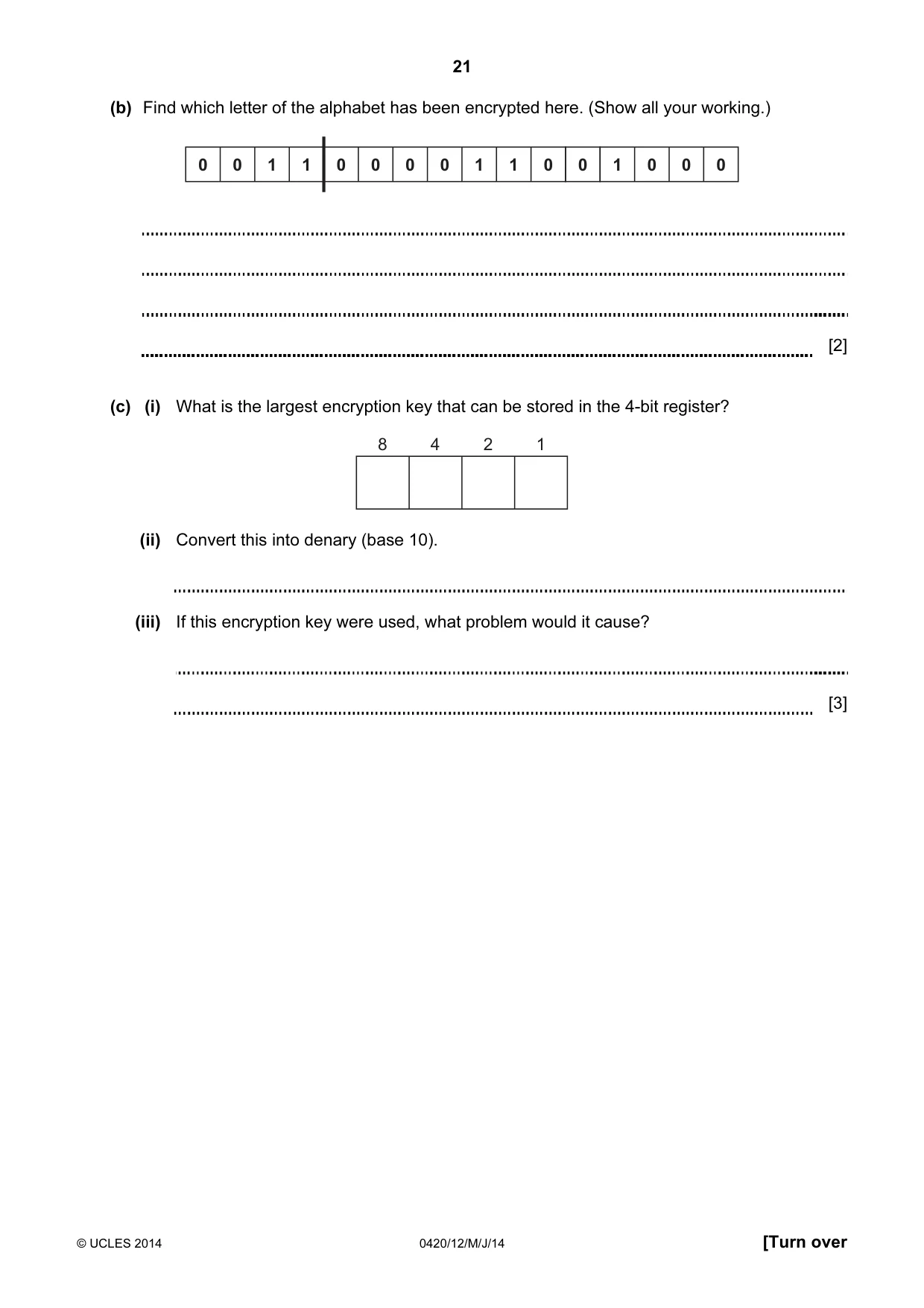 Cambridge IGCSE Computer Studies 0420 2014 May/June Paper 1 · Variant 2 question paper, page 21 of 24