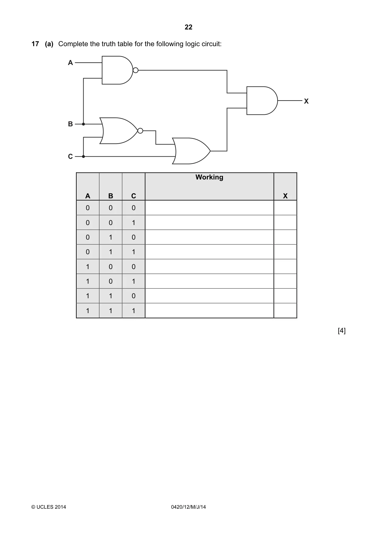 Cambridge IGCSE Computer Studies 0420 2014 May/June Paper 1 · Variant 2 question paper, page 22 of 24