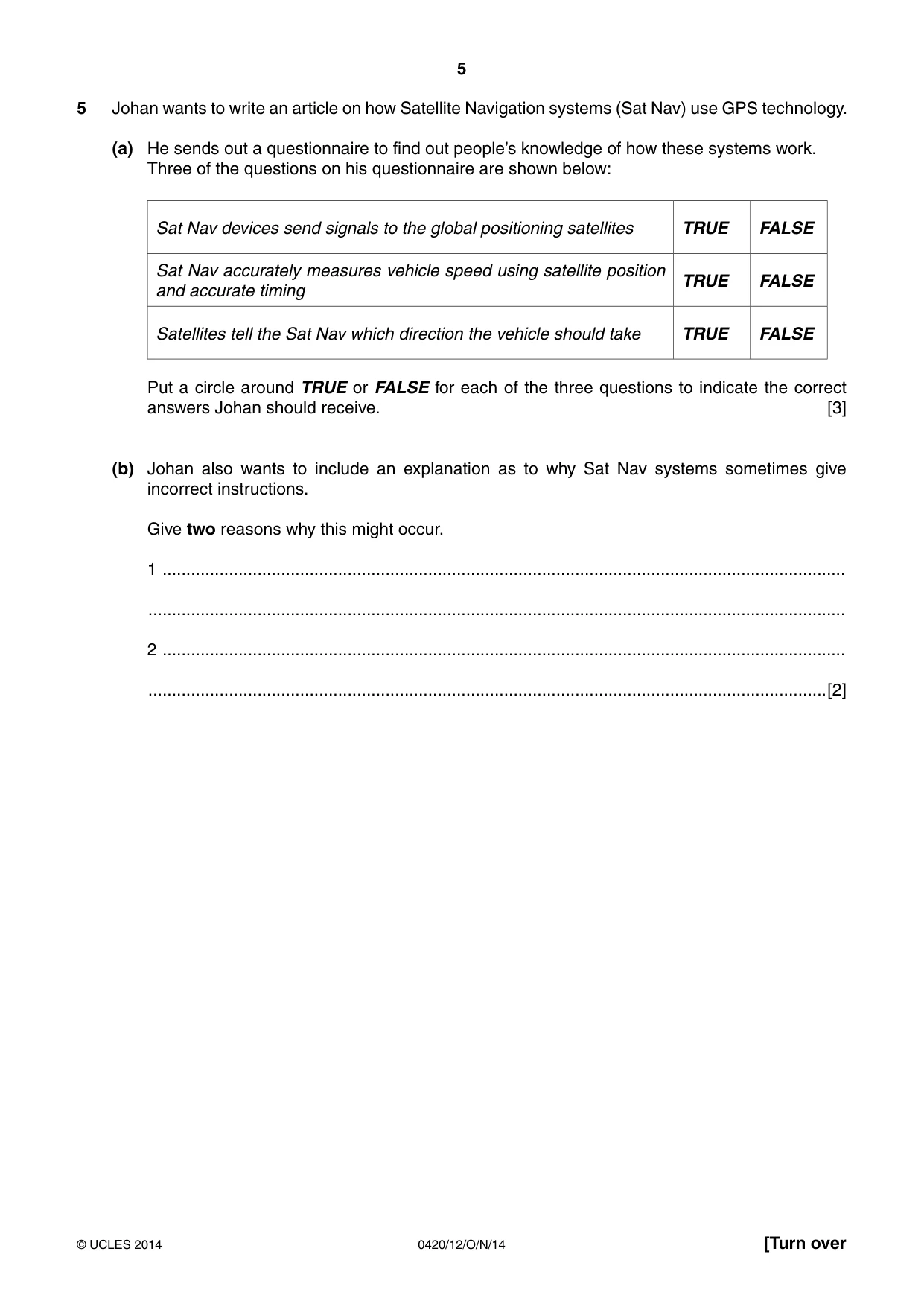 Cambridge IGCSE Computer Studies 0420 2014 Oct/Nov Paper 1 · Variant 2 question paper, page 5 of 24