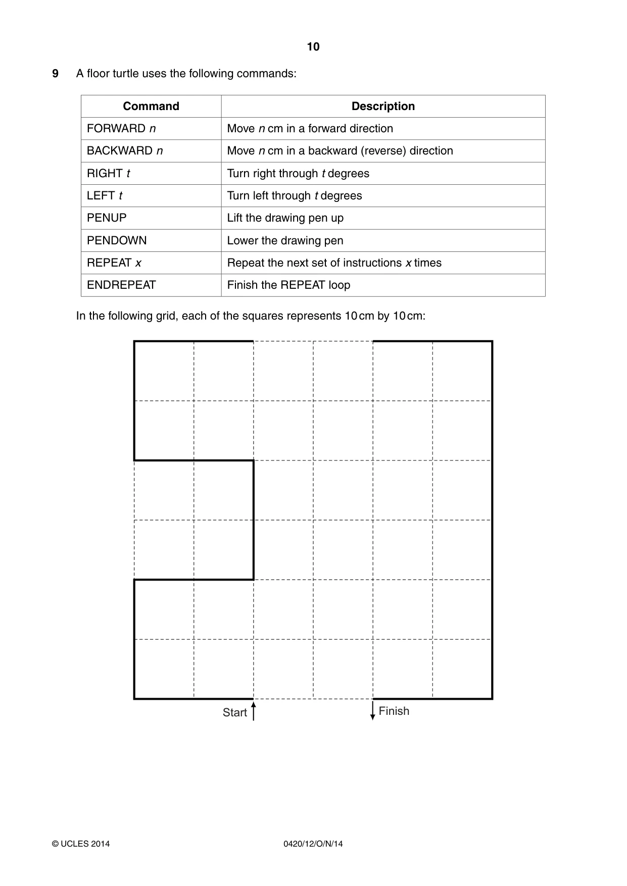 Cambridge IGCSE Computer Studies 0420 2014 Oct/Nov Paper 1 · Variant 2 question paper, page 10 of 24