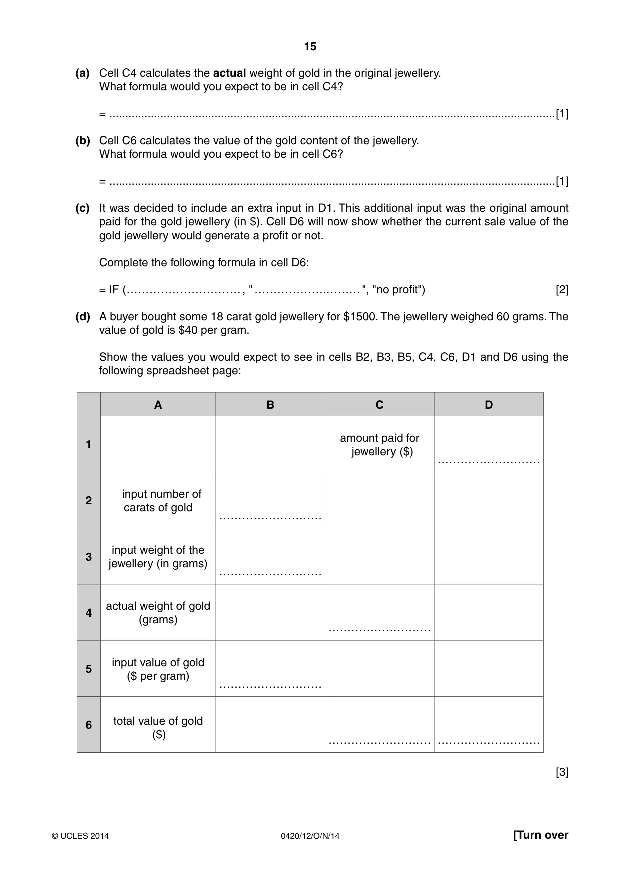 Cambridge IGCSE Computer Studies 0420 2014 Oct/Nov Paper 1 · Variant 2 question paper, page 15 of 24