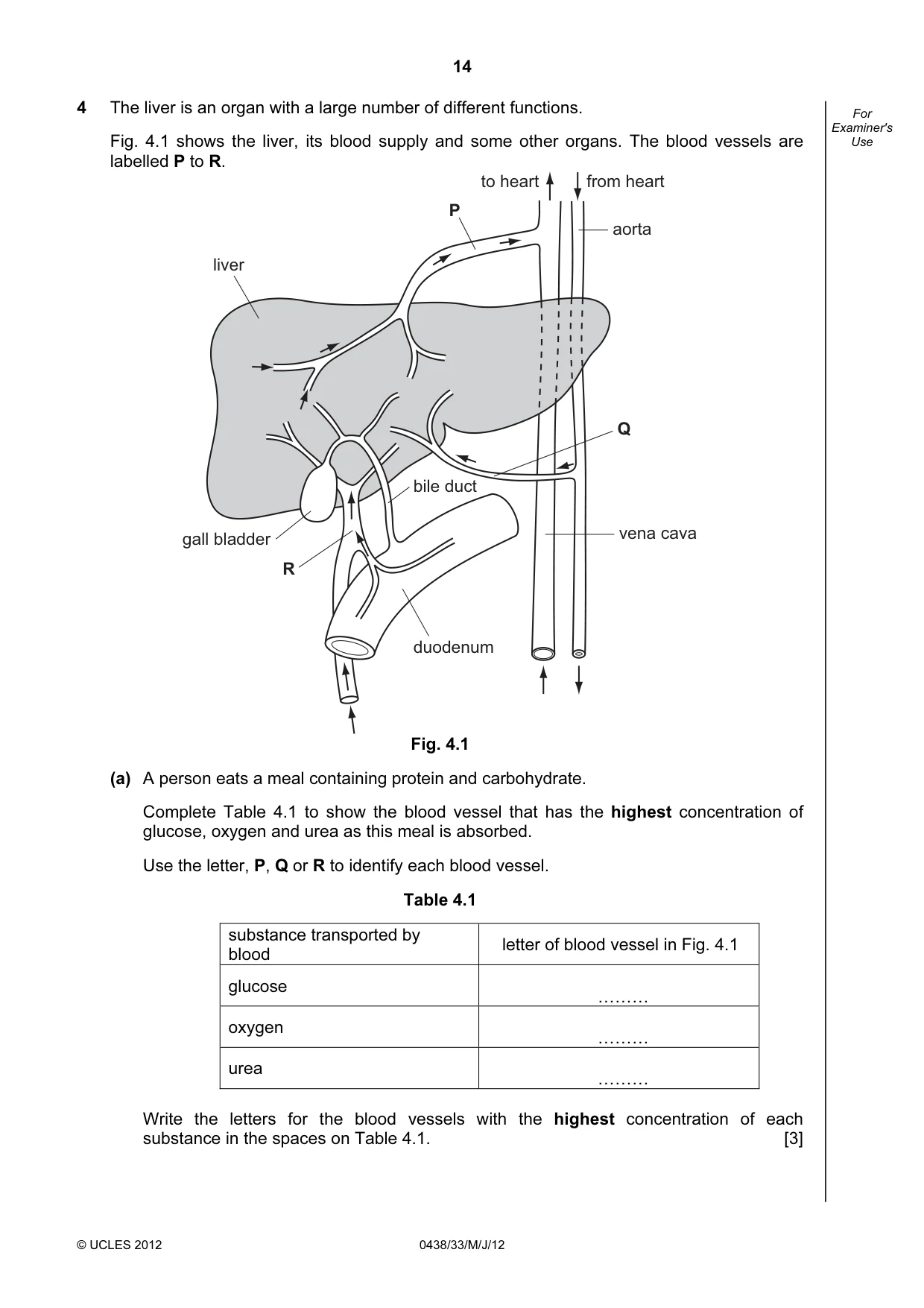 Cambridge IGCSE Biology (BES) 0438 2012 May/June Paper 3 · Variant 3 question paper, page 14 of 24