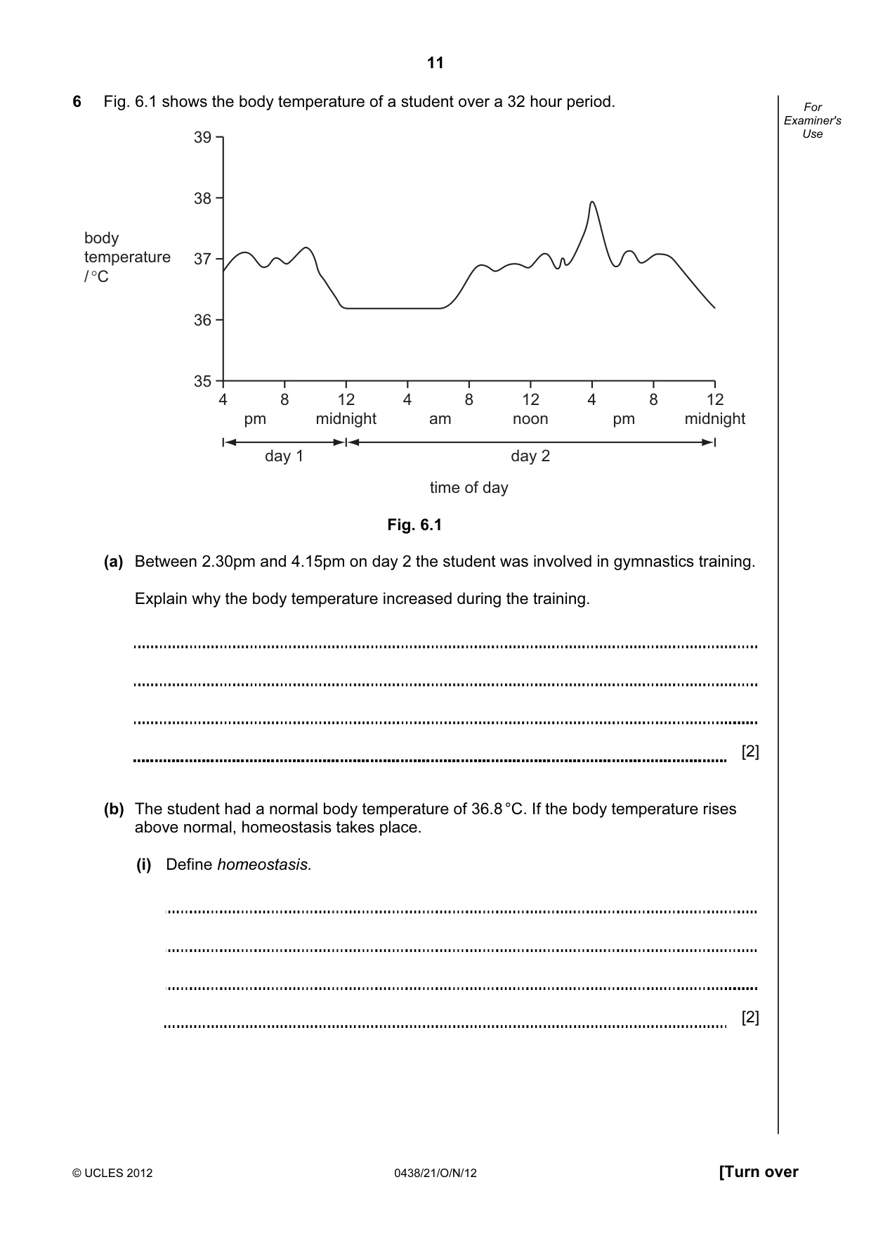 Cambridge IGCSE Biology (BES) 0438 2012 Oct/Nov Paper 2 · Variant 1 question paper, page 11 of 20