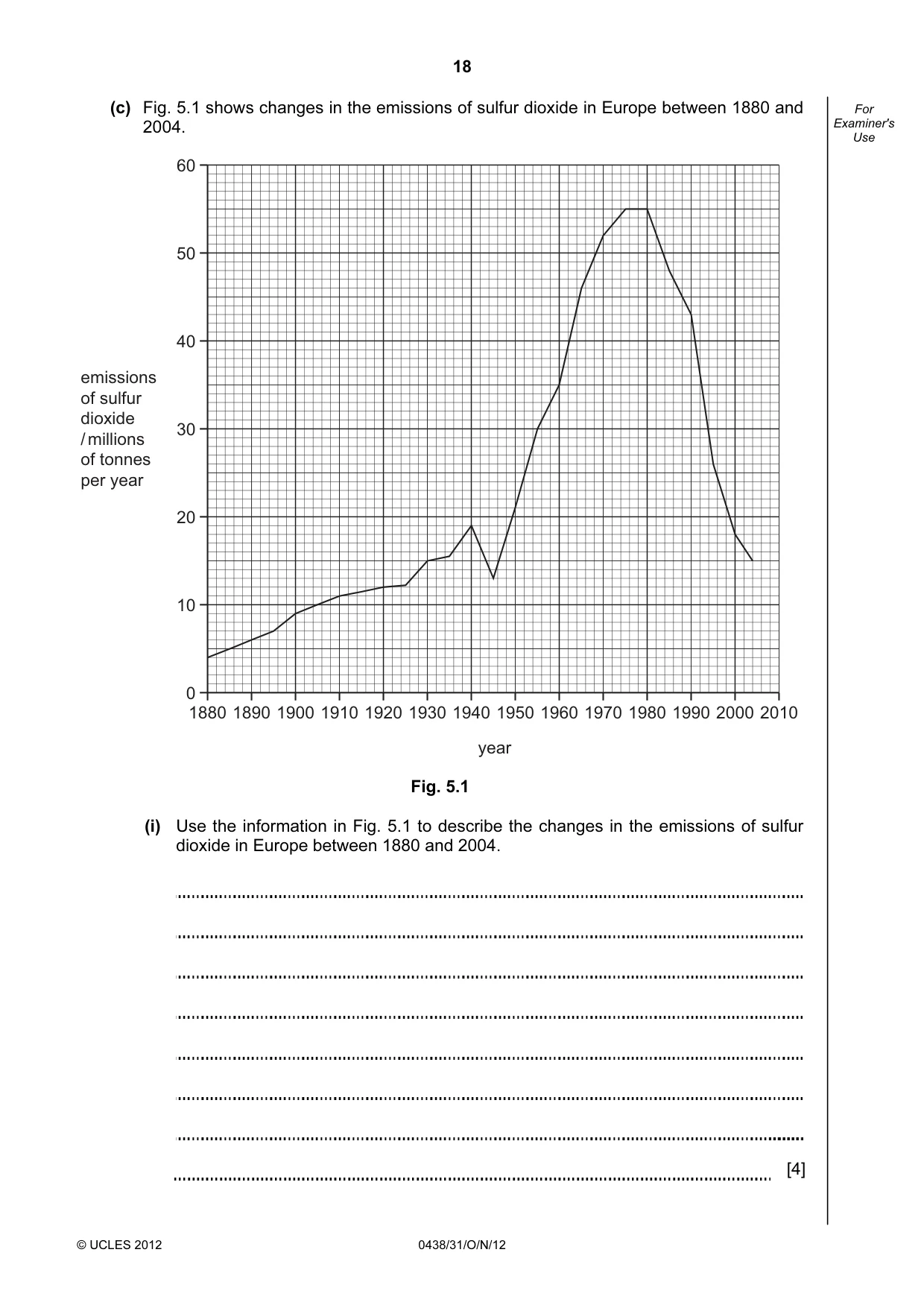 Cambridge IGCSE Biology (BES) 0438 2012 Oct/Nov Paper 3 · Variant 1 question paper, page 18 of 24