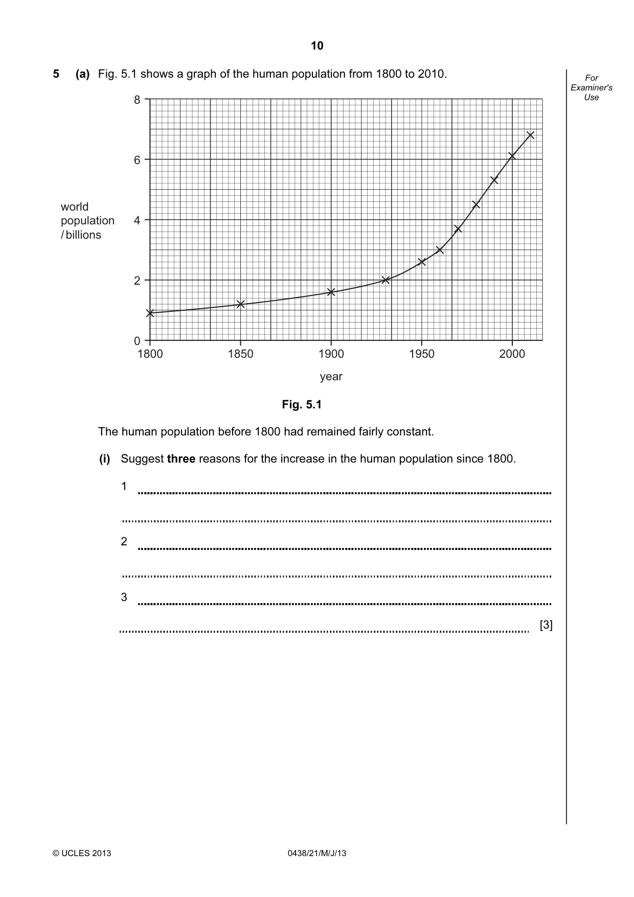 Cambridge IGCSE Biology (BES) 0438 2013 May/June Paper 2 · Variant 1 question paper, page 10 of 20