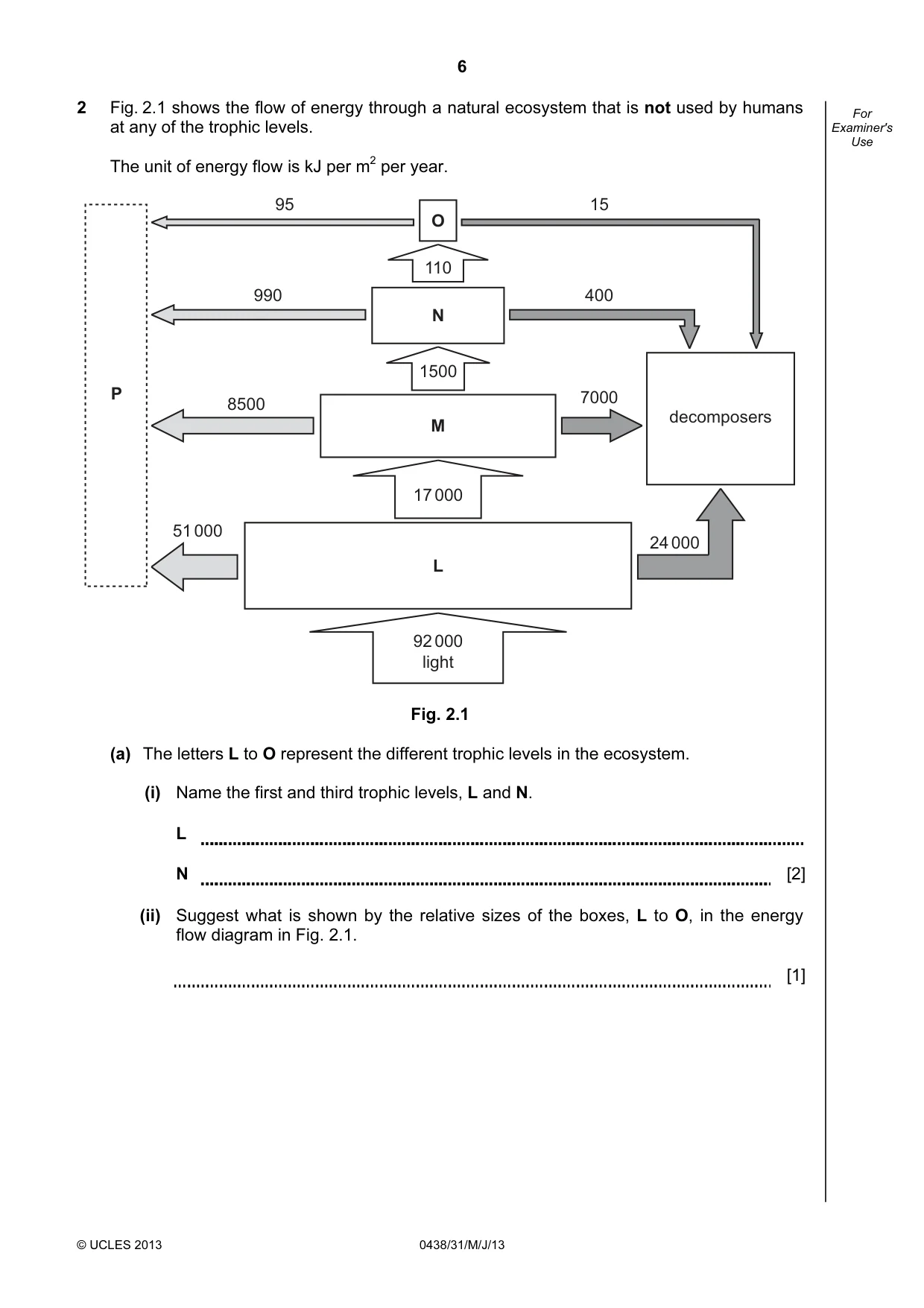 Cambridge IGCSE Biology (BES) 0438 2013 May/June Paper 3 · Variant 1 question paper, page 6 of 20