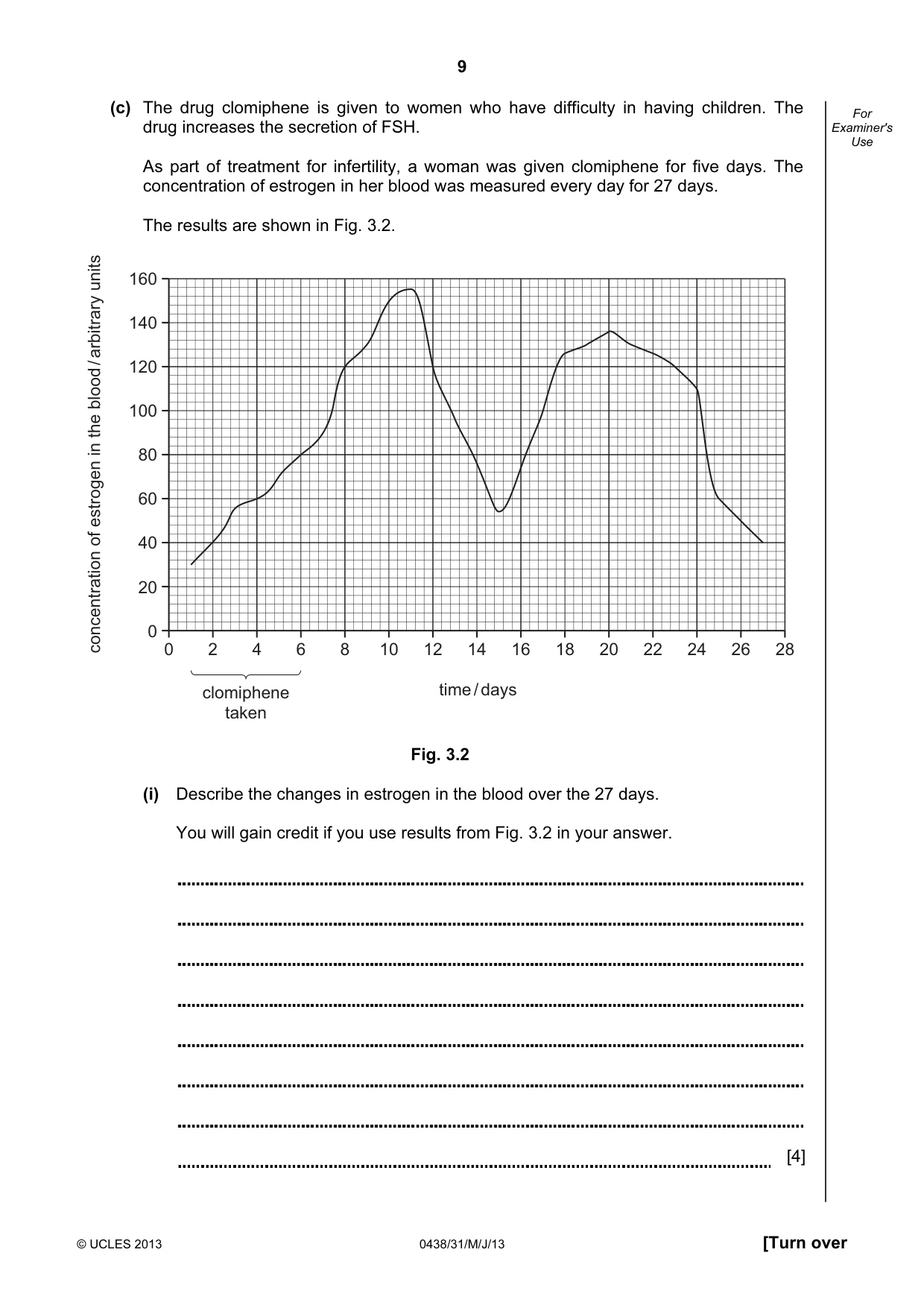 Cambridge IGCSE Biology (BES) 0438 2013 May/June Paper 3 · Variant 1 question paper, page 9 of 20