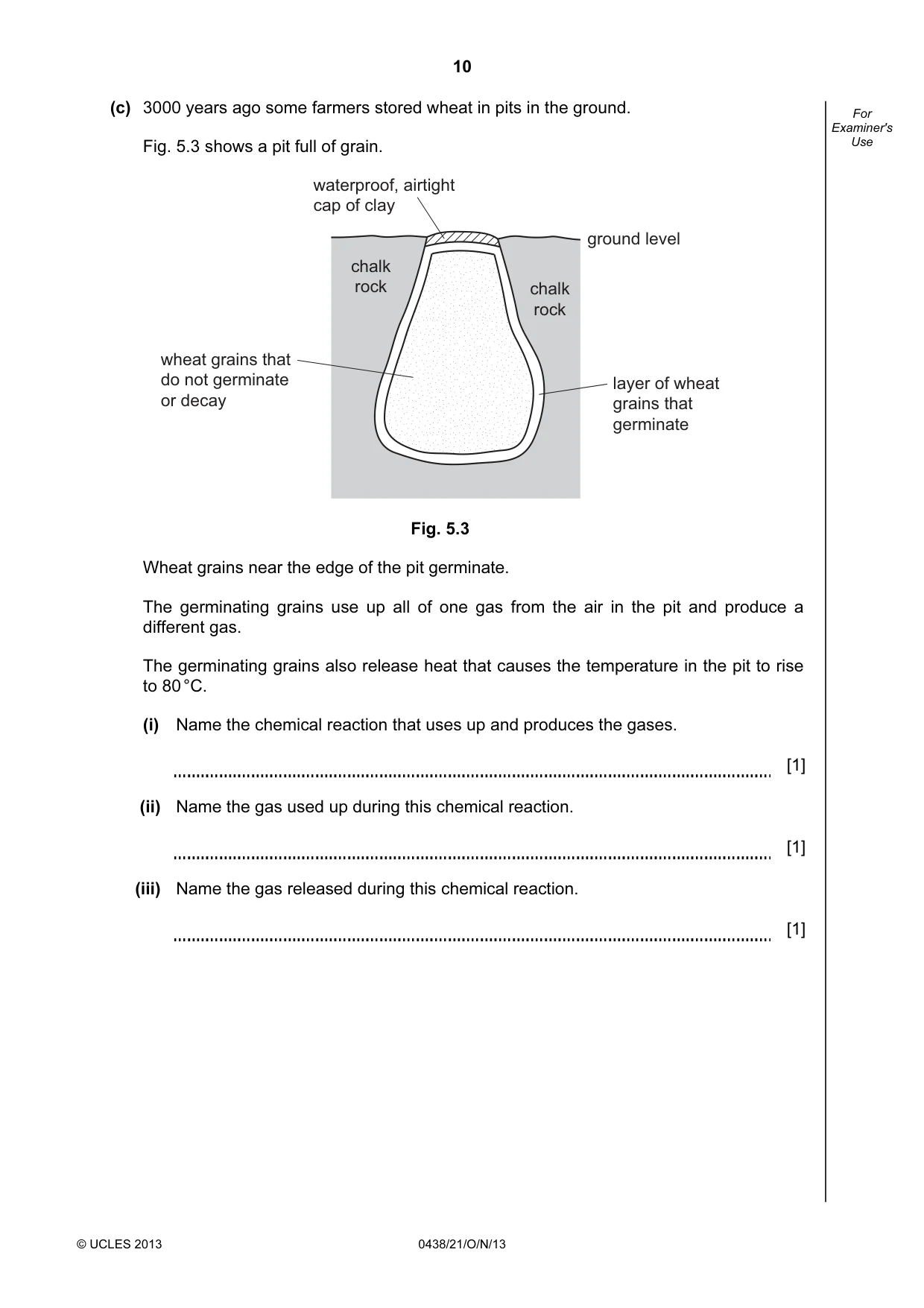 Cambridge IGCSE Biology (BES) 0438 2013 Oct/Nov Paper 2 · Variant 1 question paper, page 10 of 20