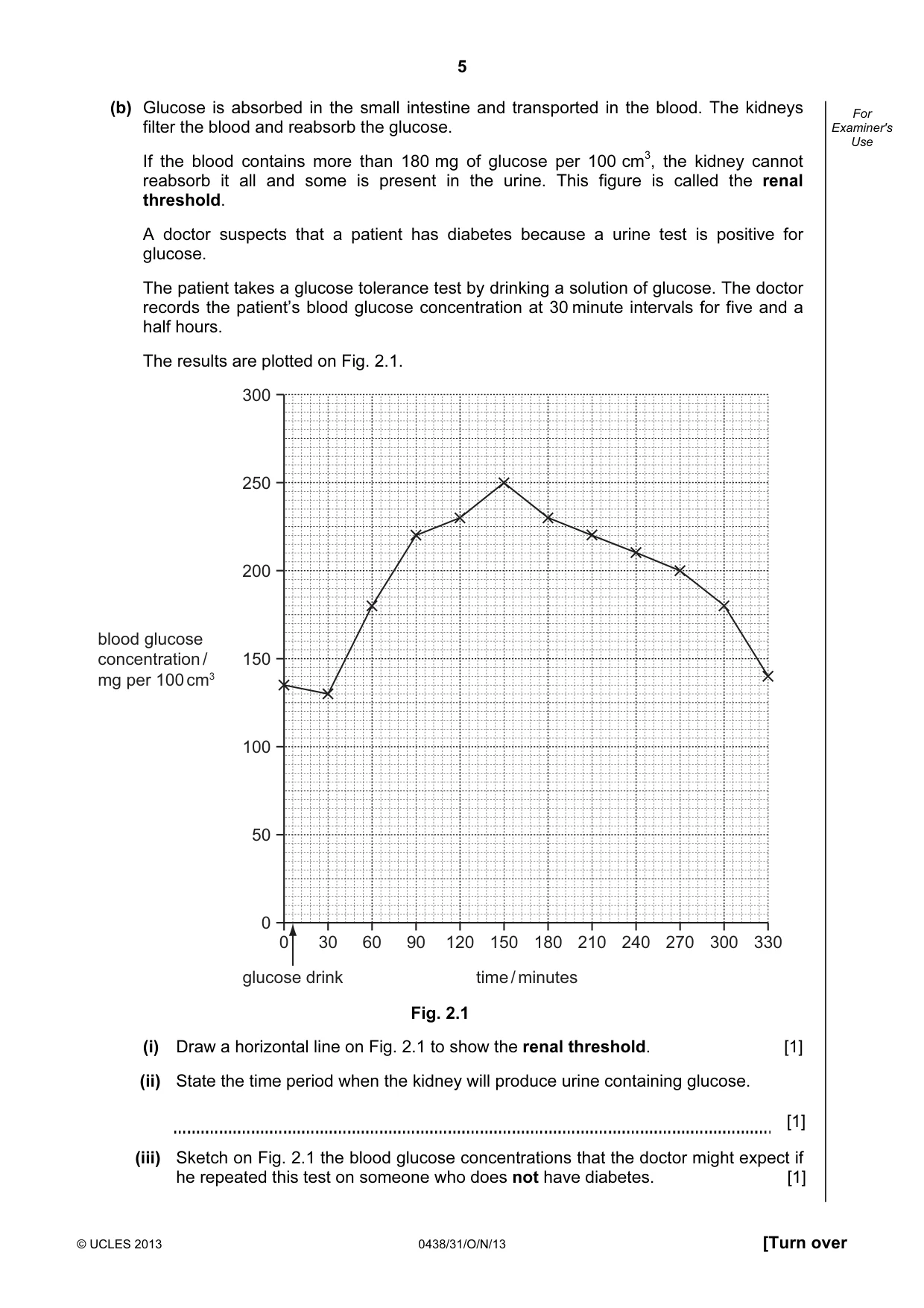 Cambridge IGCSE Biology (BES) 0438 2013 Oct/Nov Paper 3 · Variant 1 question paper, page 5 of 20
