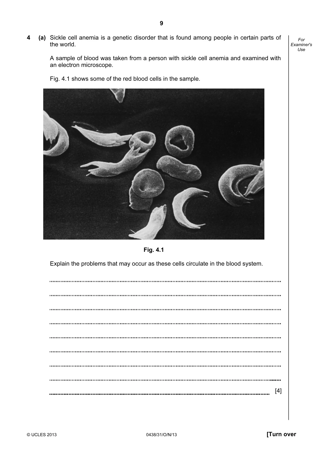 Cambridge IGCSE Biology (BES) 0438 2013 Oct/Nov Paper 3 · Variant 1 question paper, page 9 of 20