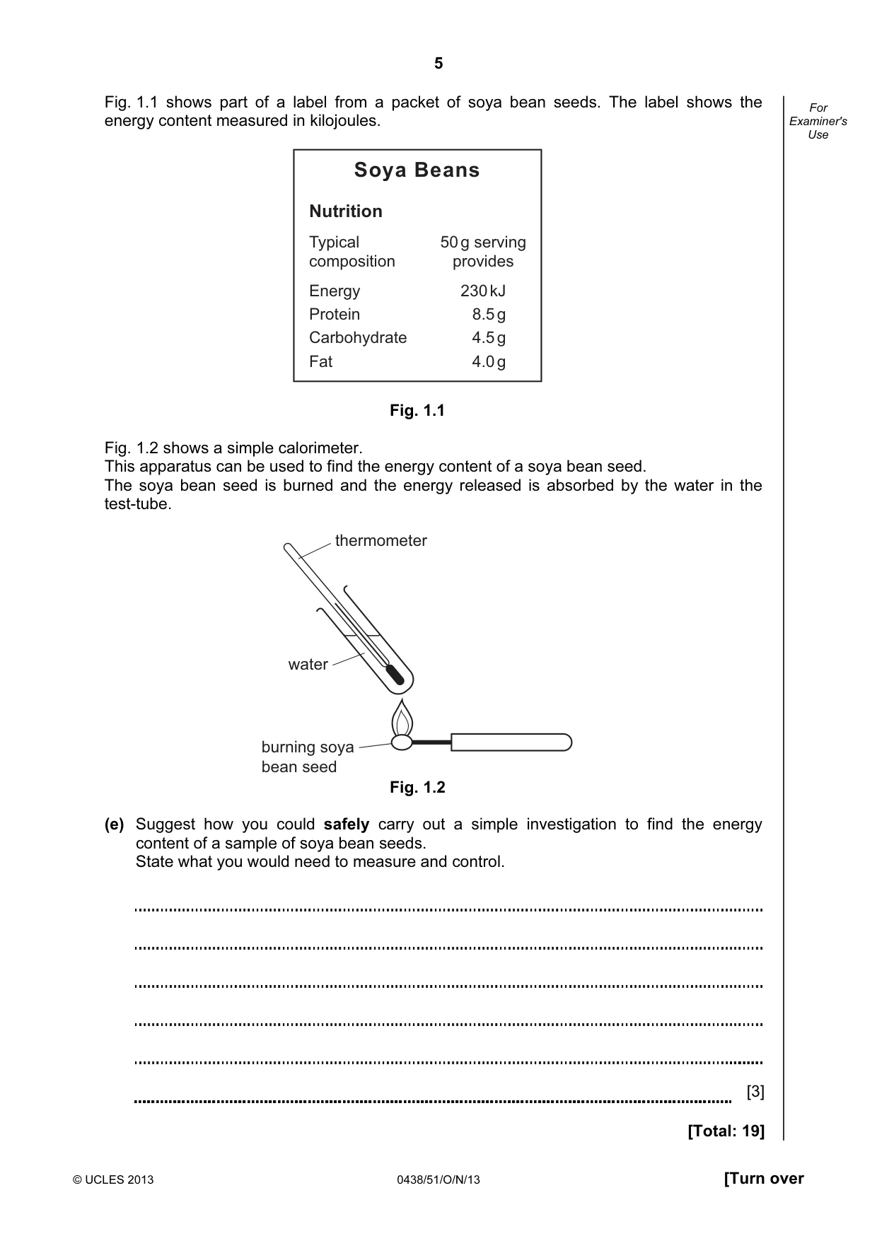 Cambridge IGCSE Biology (BES) 0438 2013 Oct/Nov Paper 5 · Variant 1 question paper, page 5 of 12