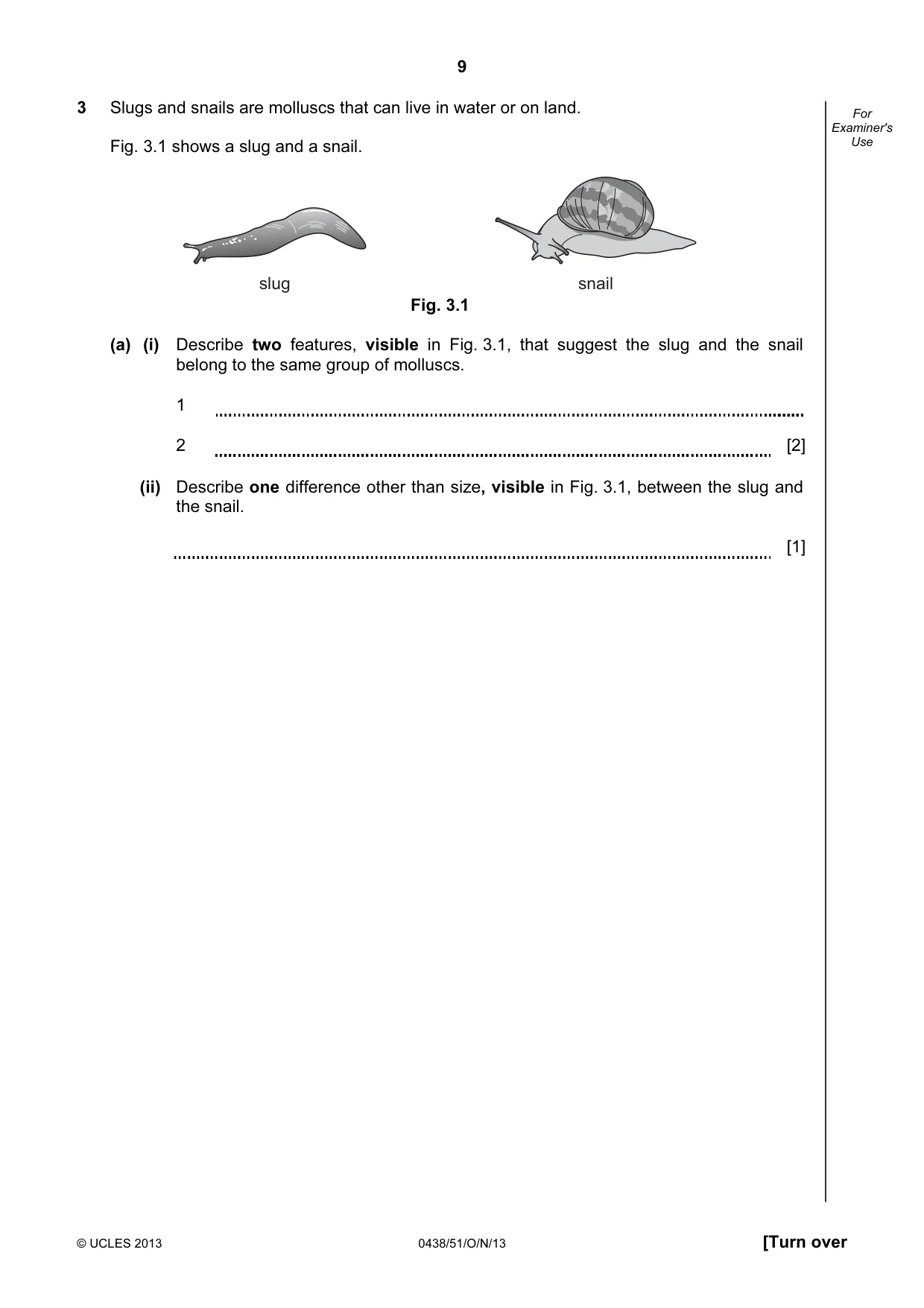 Cambridge IGCSE Biology (BES) 0438 2013 Oct/Nov Paper 5 · Variant 1 question paper, page 9 of 12
