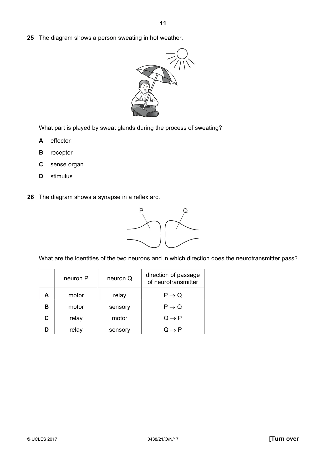 Cambridge IGCSE Biology (BES) 0438 2017 Oct/Nov Paper 2 · Variant 1 question paper, page 11 of 16