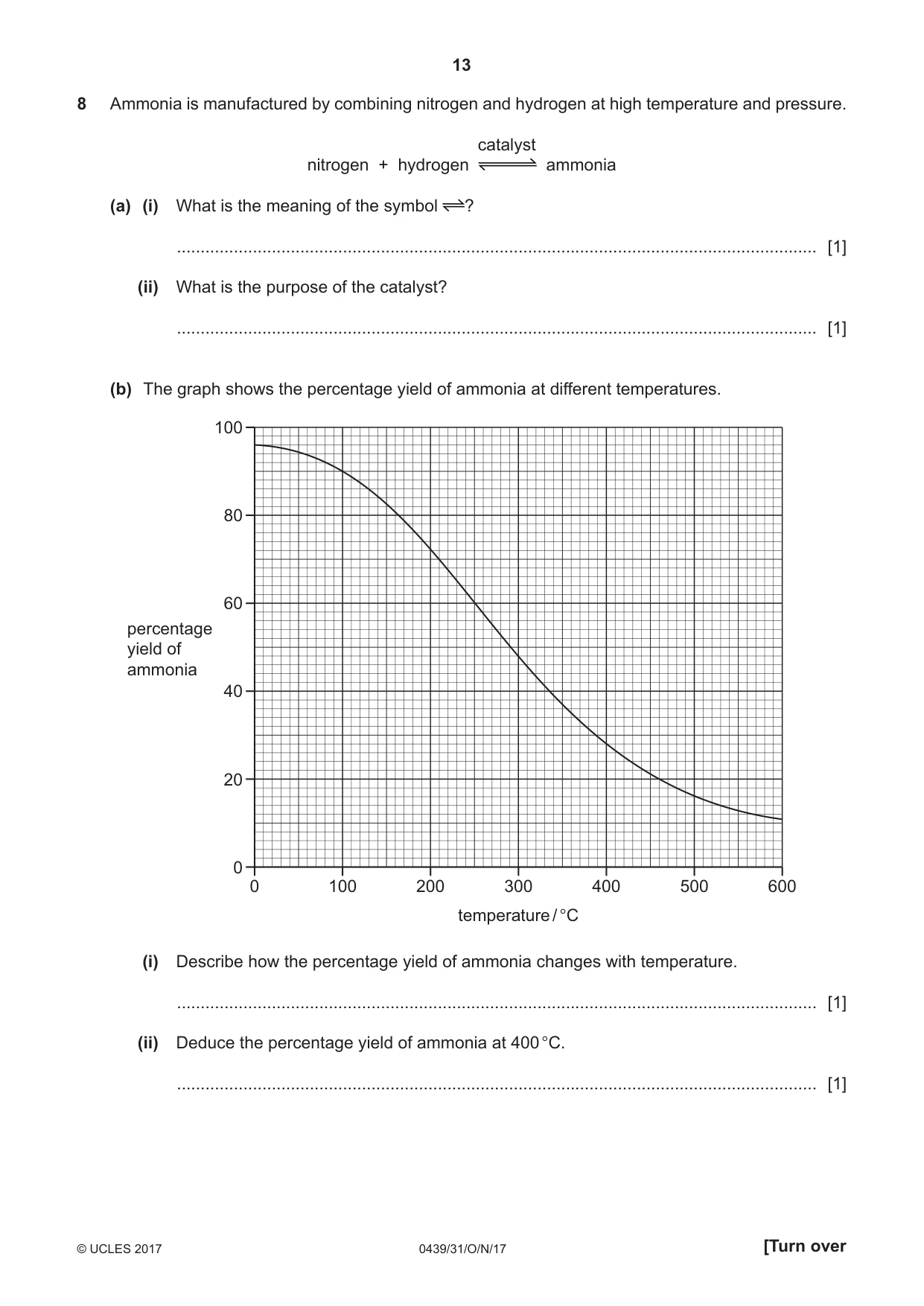 Cambridge IGCSE Chemistry (BES) 0439 2017 Oct/Nov Paper 3 · Variant 1 question paper, page 13 of 16