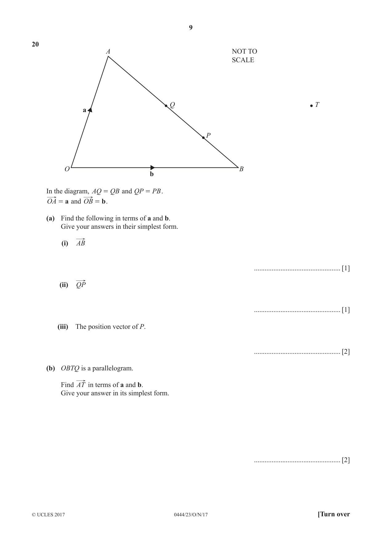 Cambridge IGCSE Mathematics (US) 0444 2017 Oct/Nov Paper 2 · Variant 3 question paper, page 9 of 12