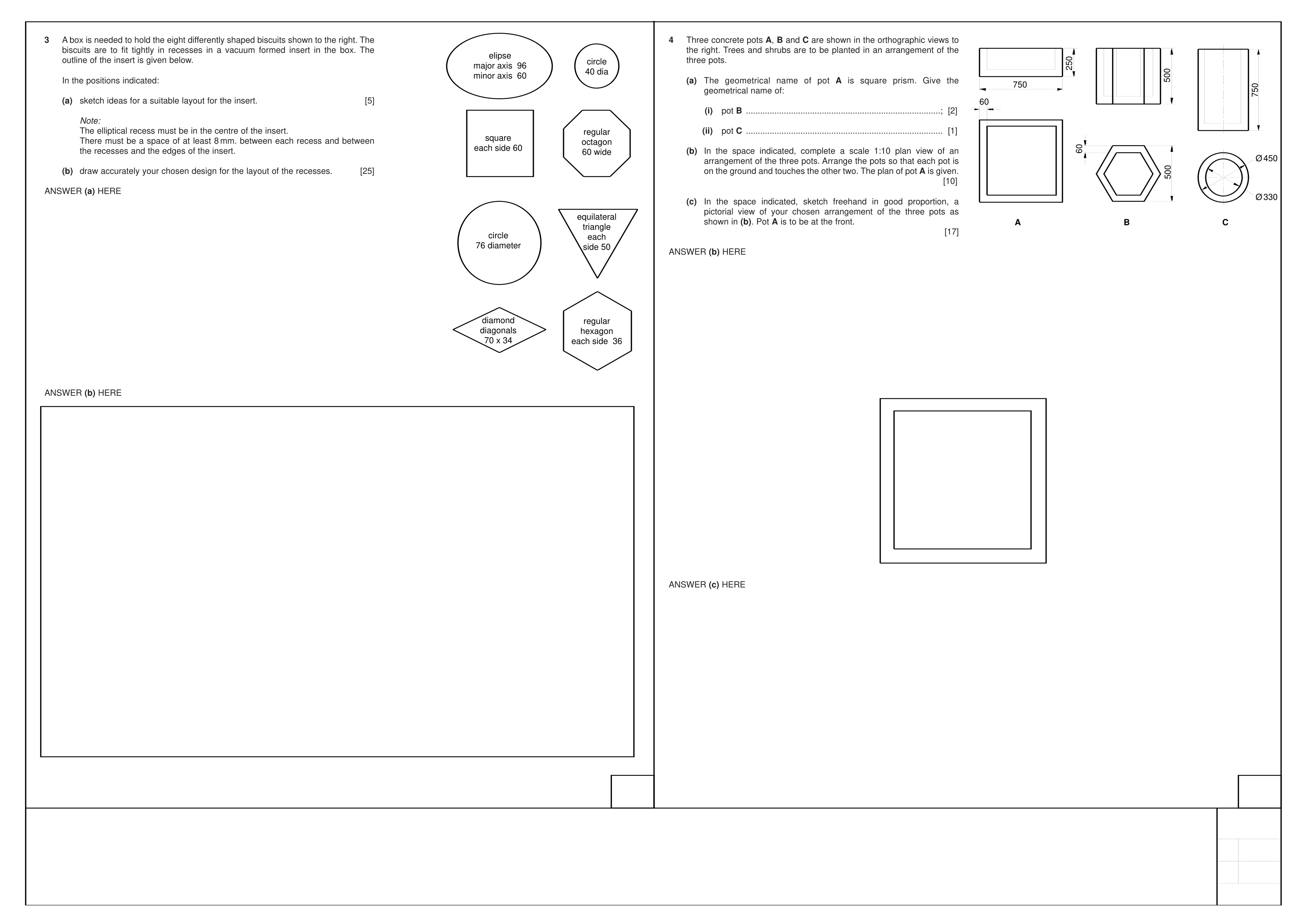 Cambridge IGCSE Design and Technology 0445 2005 Oct/Nov Paper 2 · Variant 1 question paper, page 2 of 2