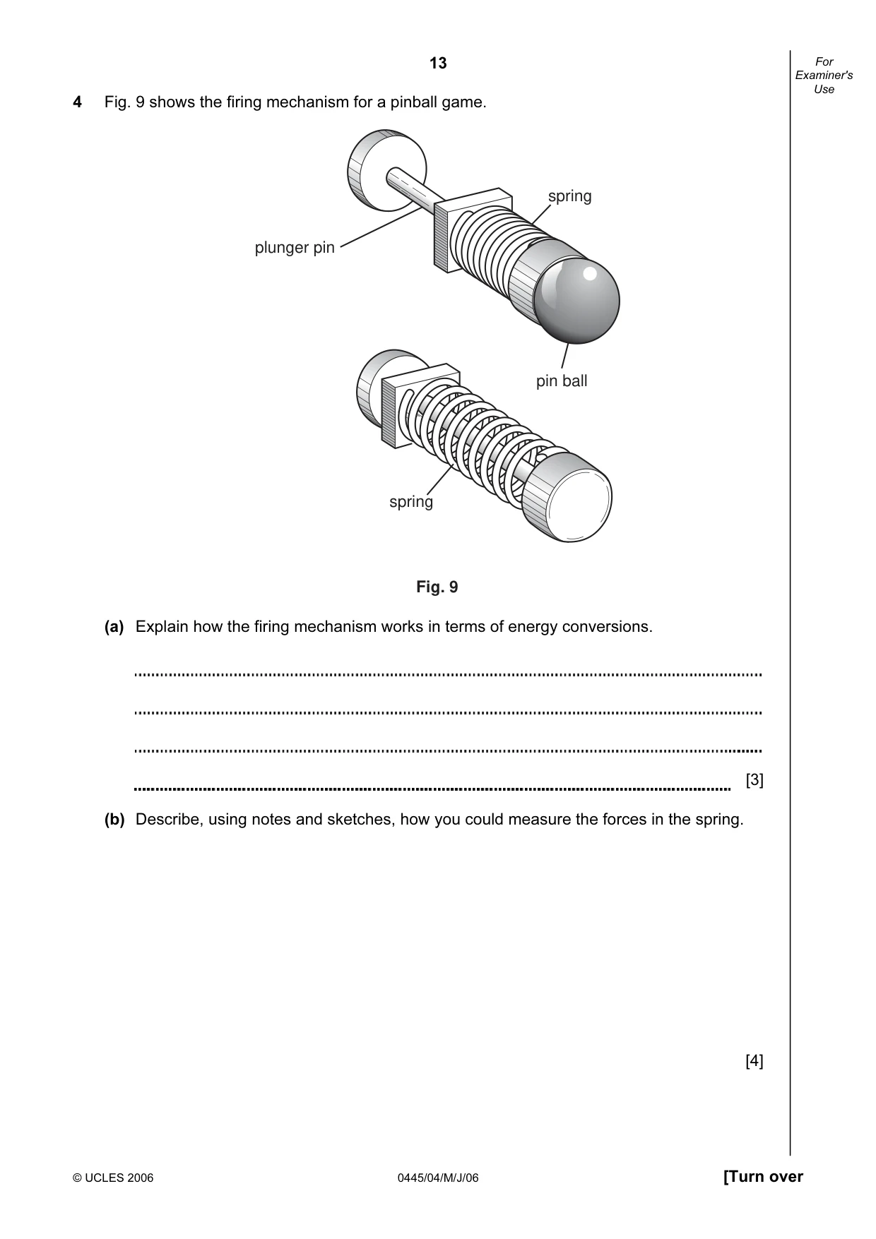Cambridge IGCSE Design and Technology 0445 2006 May/June Paper 4 · Variant 1 question paper, page 13 of 16