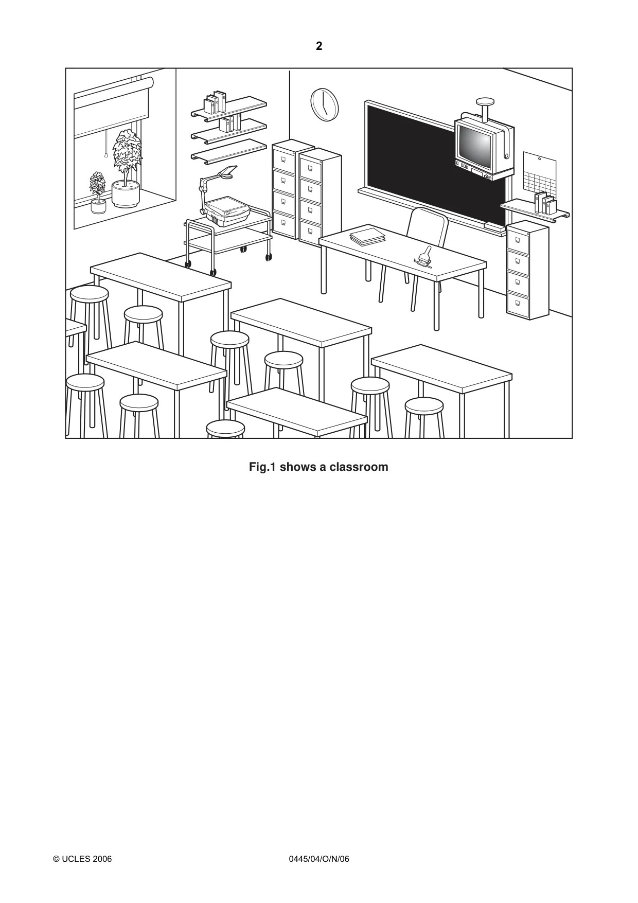 Cambridge IGCSE Design and Technology 0445 2006 Oct/Nov Paper 4 · Variant 1 question paper, page 2 of 20