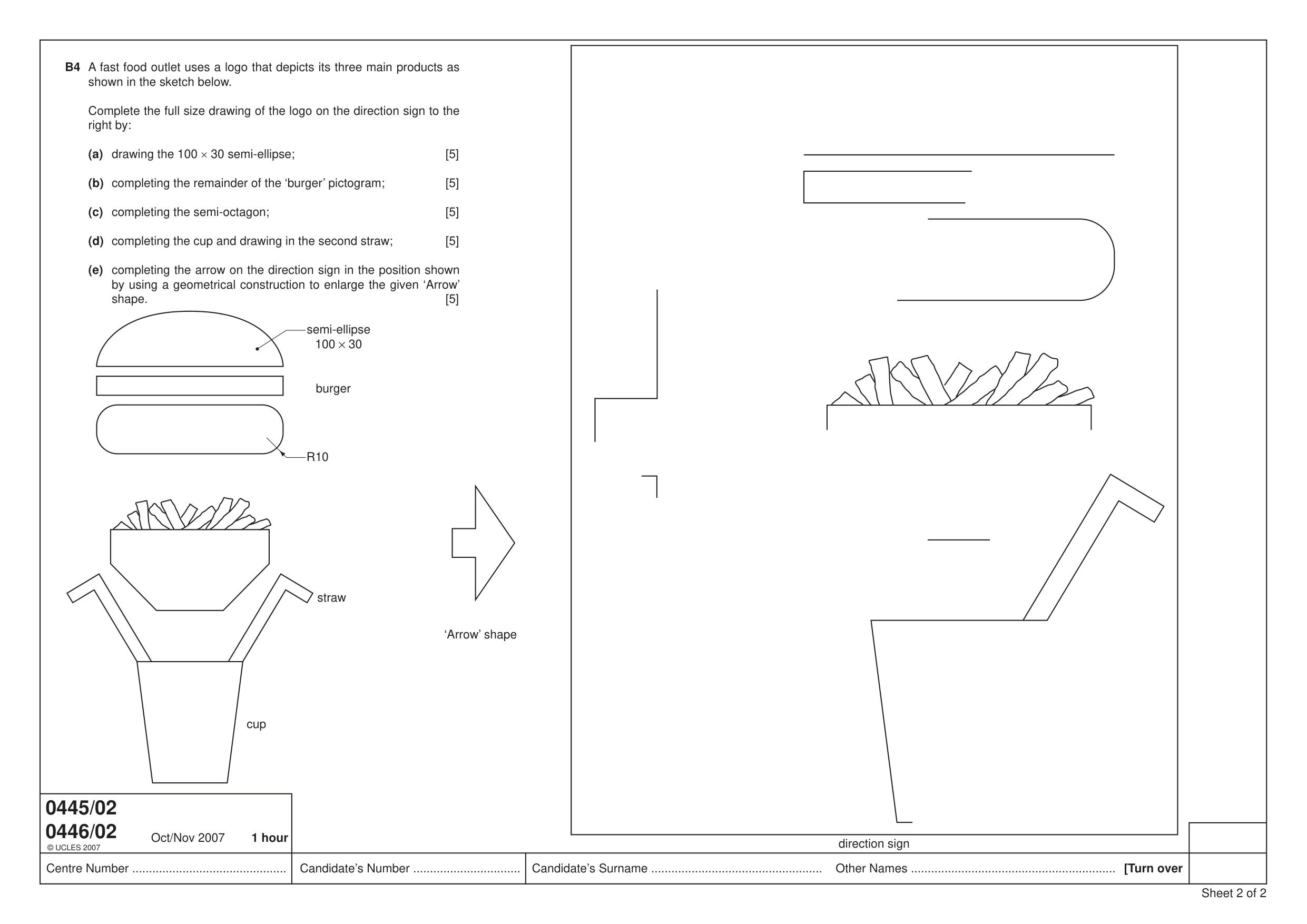 Cambridge IGCSE Design and Technology 0445 2007 Oct/Nov Paper 2 · Variant 1 question paper, page 3 of 4