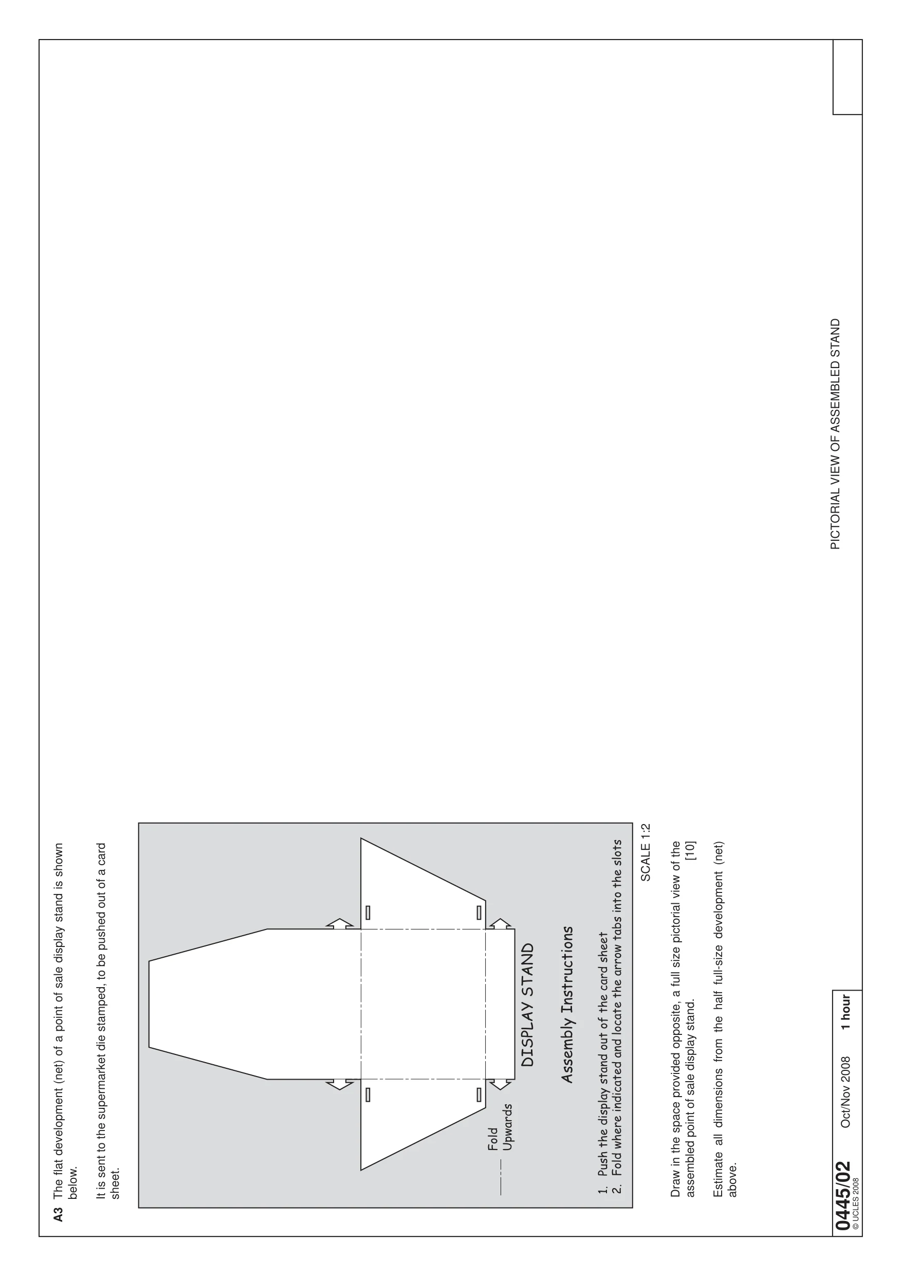 Cambridge IGCSE Design and Technology 0445 2008 Oct/Nov Paper 2 · Variant 1 question paper, page 2 of 4