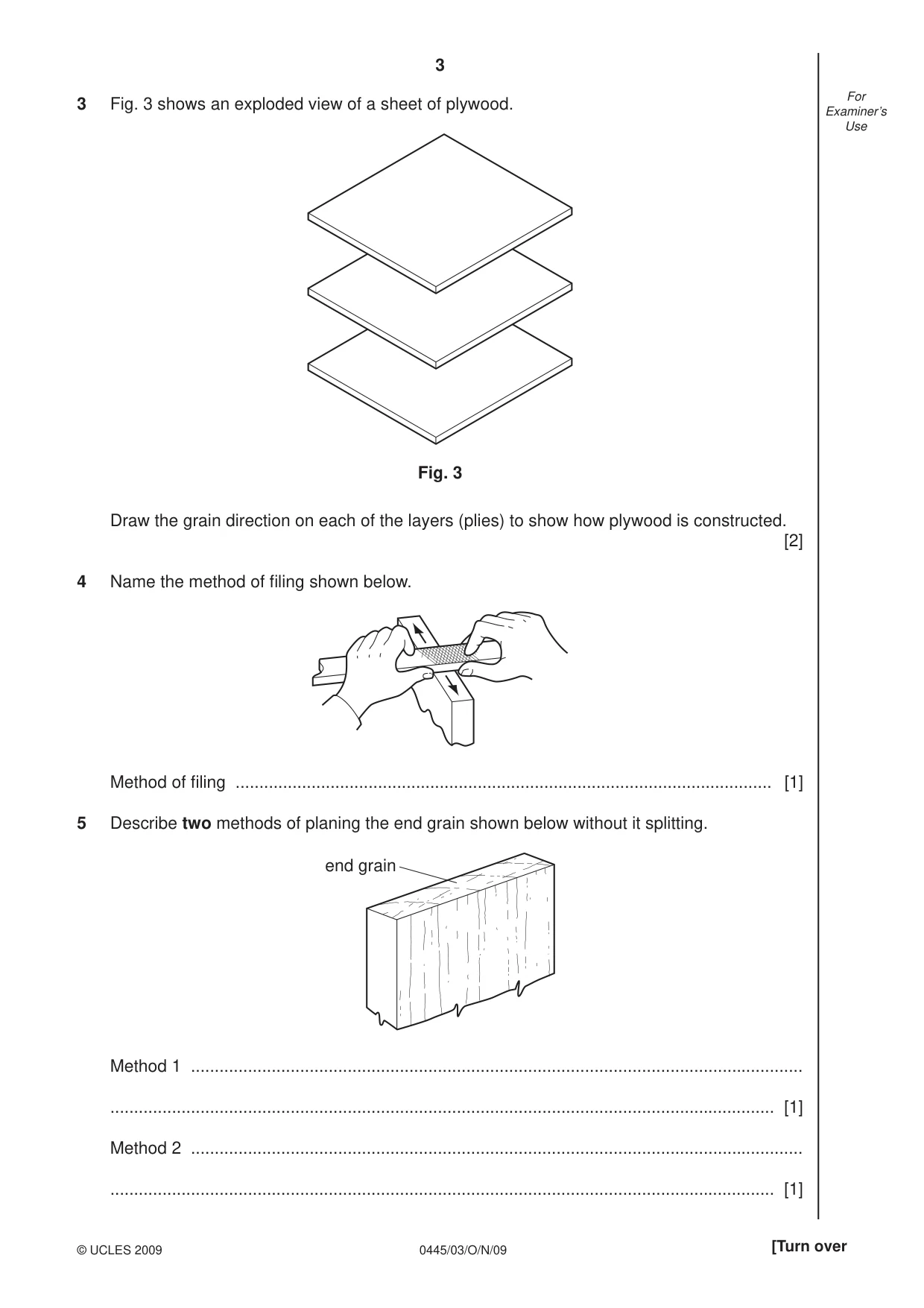 Cambridge IGCSE Design and Technology 0445 2009 Oct/Nov Paper 3 · Variant 1 question paper, page 3 of 20