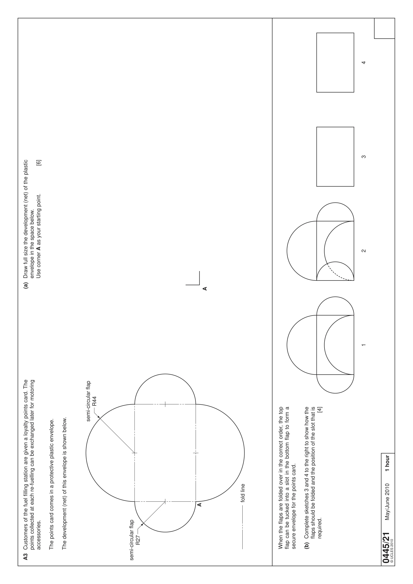 Cambridge IGCSE Design and Technology 0445 2010 May/June Paper 2 · Variant 1 question paper, page 2 of 4