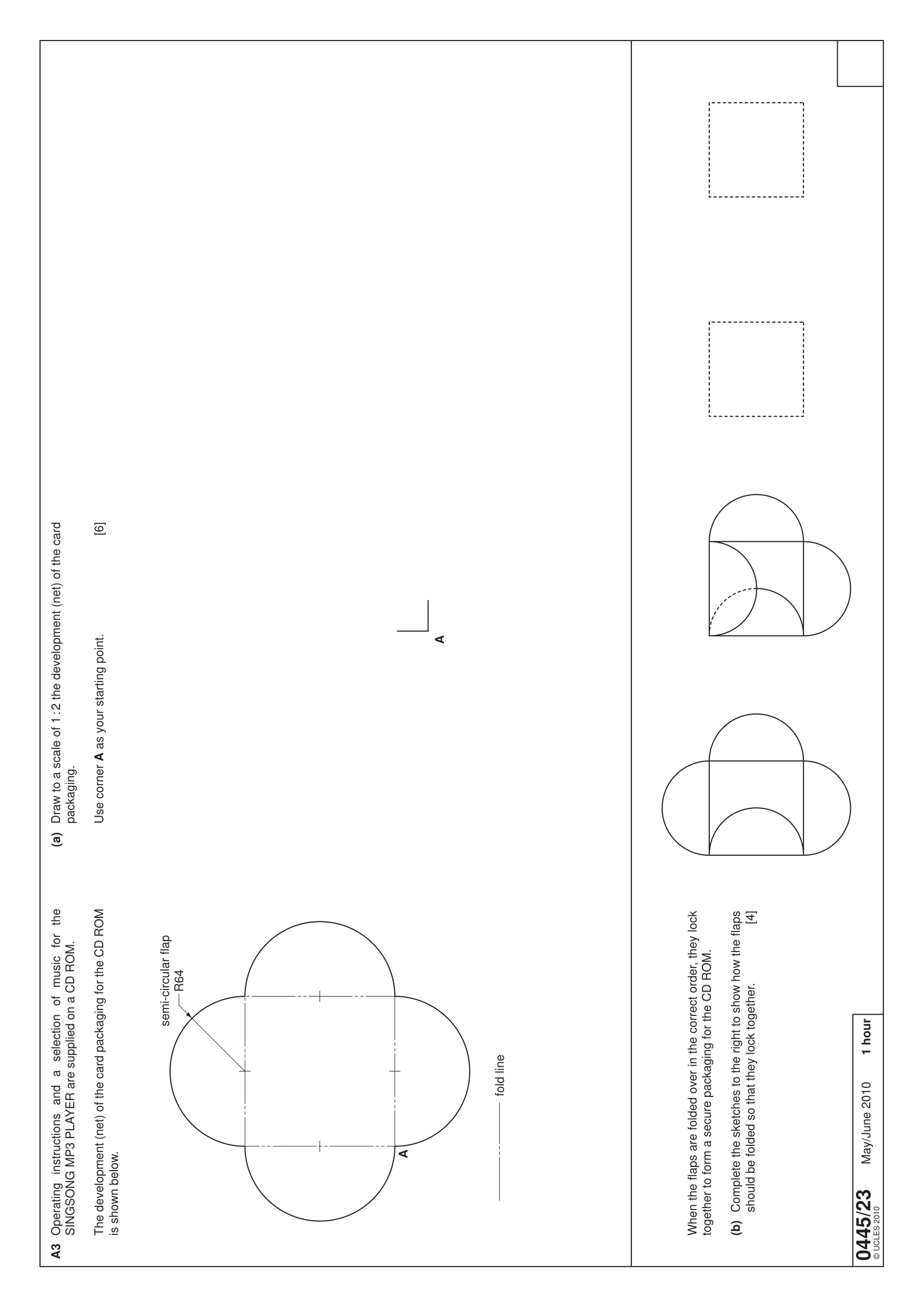 Cambridge IGCSE Design and Technology 0445 2010 May/June Paper 2 · Variant 3 question paper, page 2 of 4
