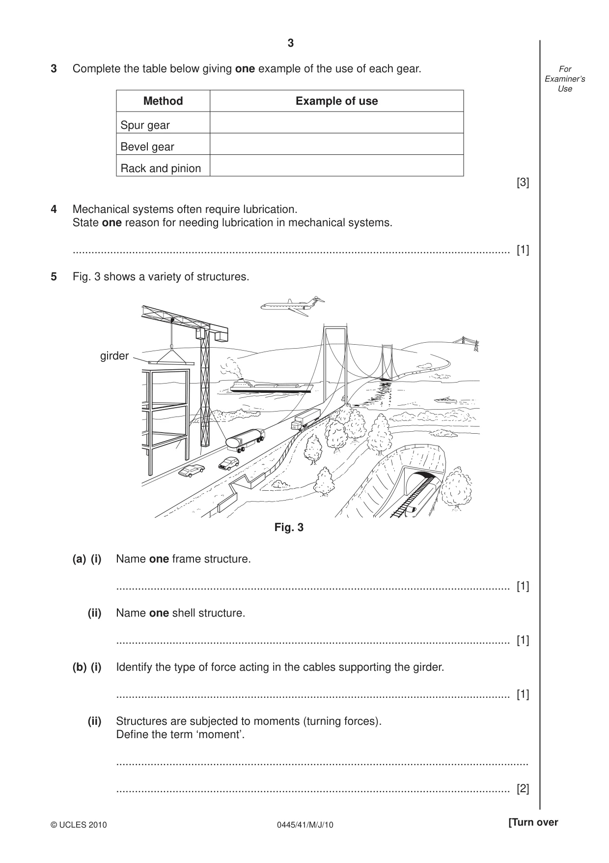 Cambridge IGCSE Design and Technology 0445 2010 May/June Paper 4 · Variant 1 question paper, page 3 of 16