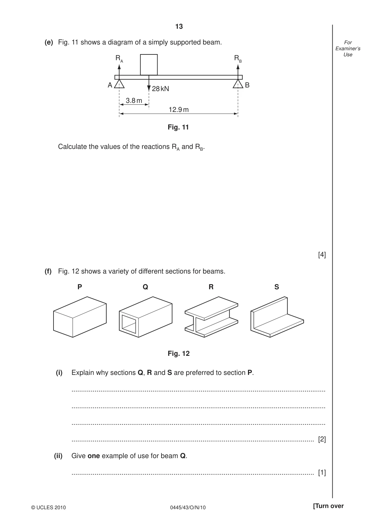 Cambridge IGCSE Design and Technology 0445 2010 Oct/Nov Paper 4 · Variant 3 question paper, page 13 of 16