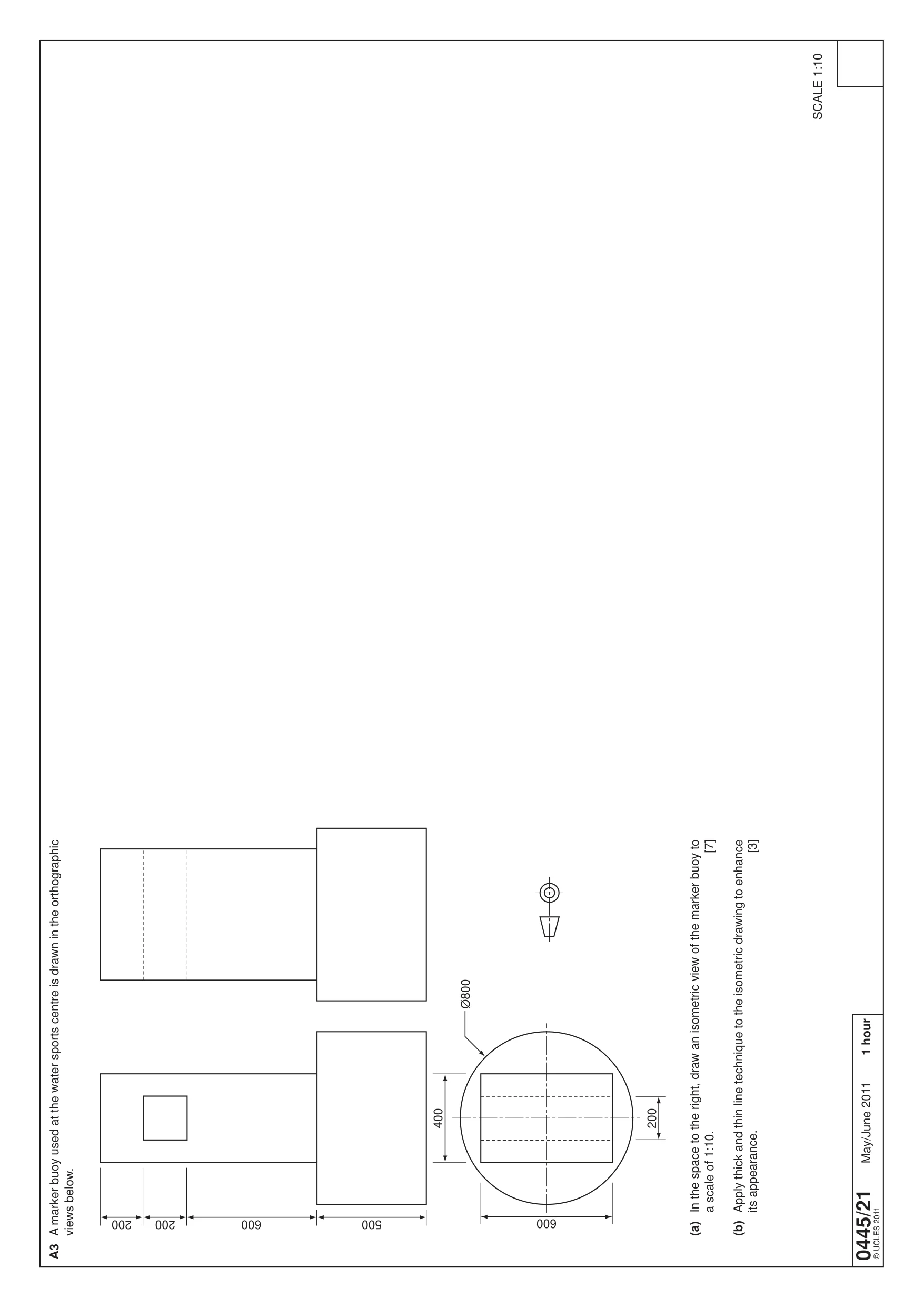 Cambridge IGCSE Design and Technology 0445 2011 May/June Paper 2 · Variant 1 question paper, page 2 of 4