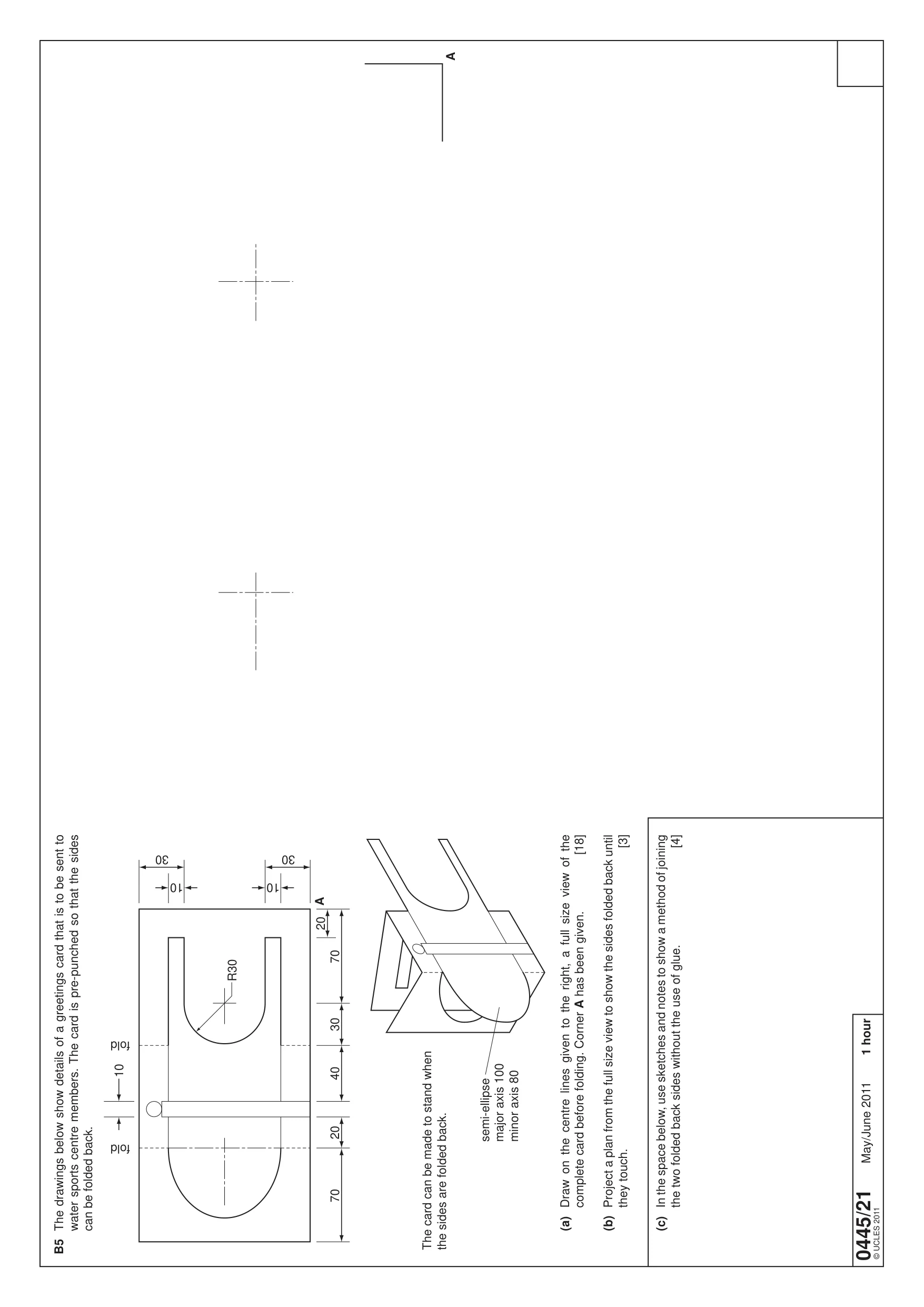 Cambridge IGCSE Design and Technology 0445 2011 May/June Paper 2 · Variant 1 question paper, page 4 of 4