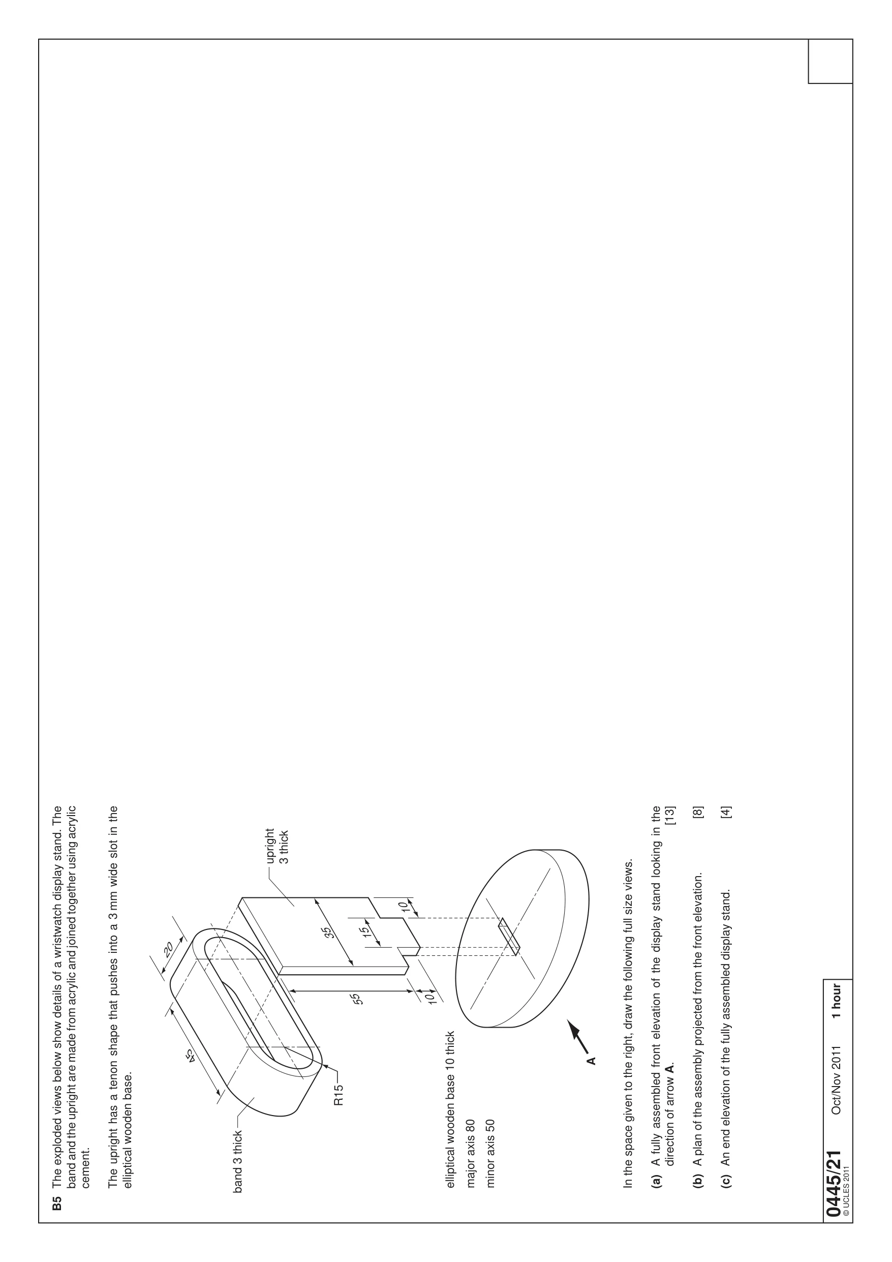 Cambridge IGCSE Design and Technology 0445 2011 Oct/Nov Paper 2 · Variant 1 question paper, page 4 of 4