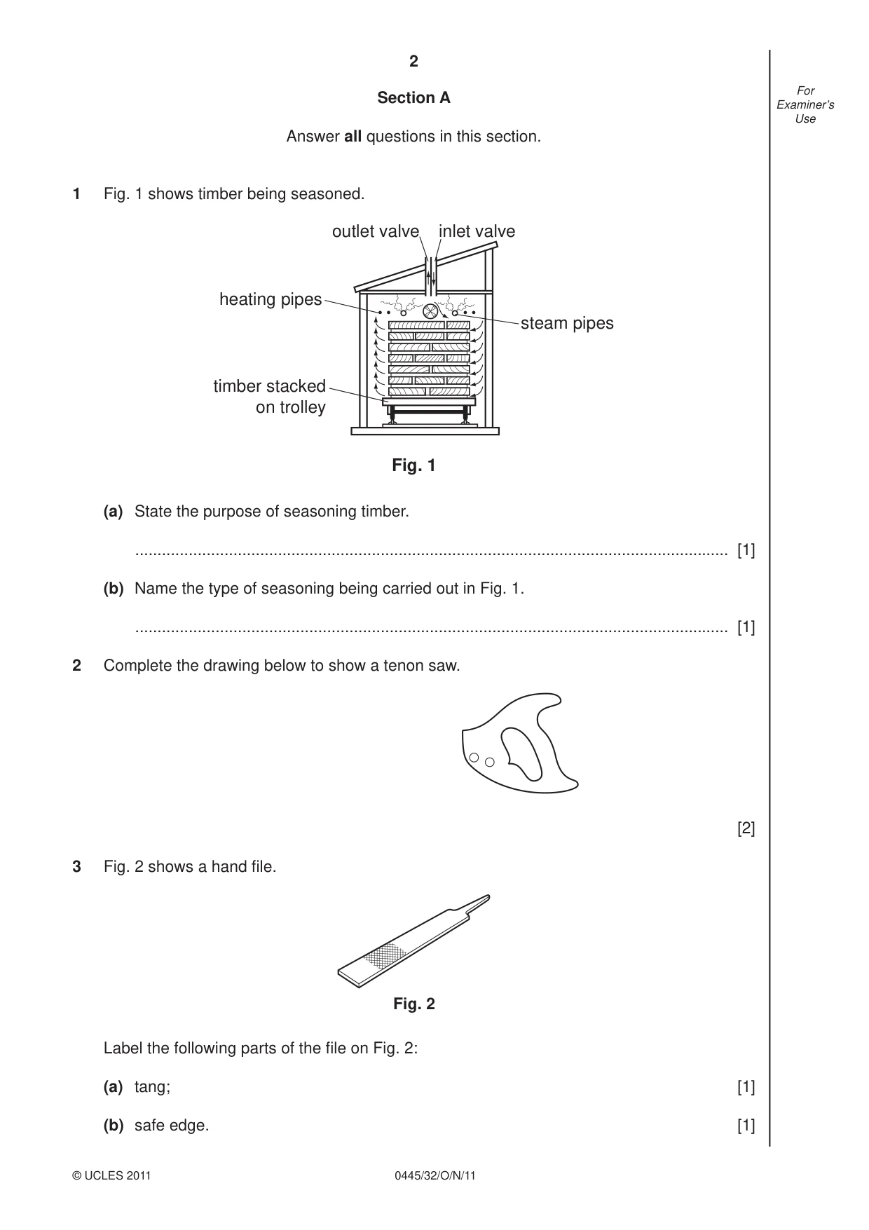 Cambridge IGCSE Design and Technology 0445 2011 Oct/Nov Paper 3 · Variant 2 question paper, page 2 of 16