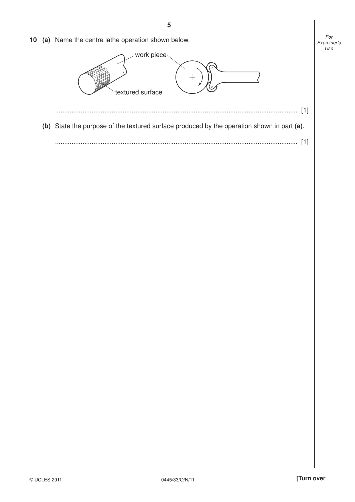 Cambridge IGCSE Design and Technology 0445 2011 Oct/Nov Paper 3 · Variant 3 question paper, page 5 of 16
