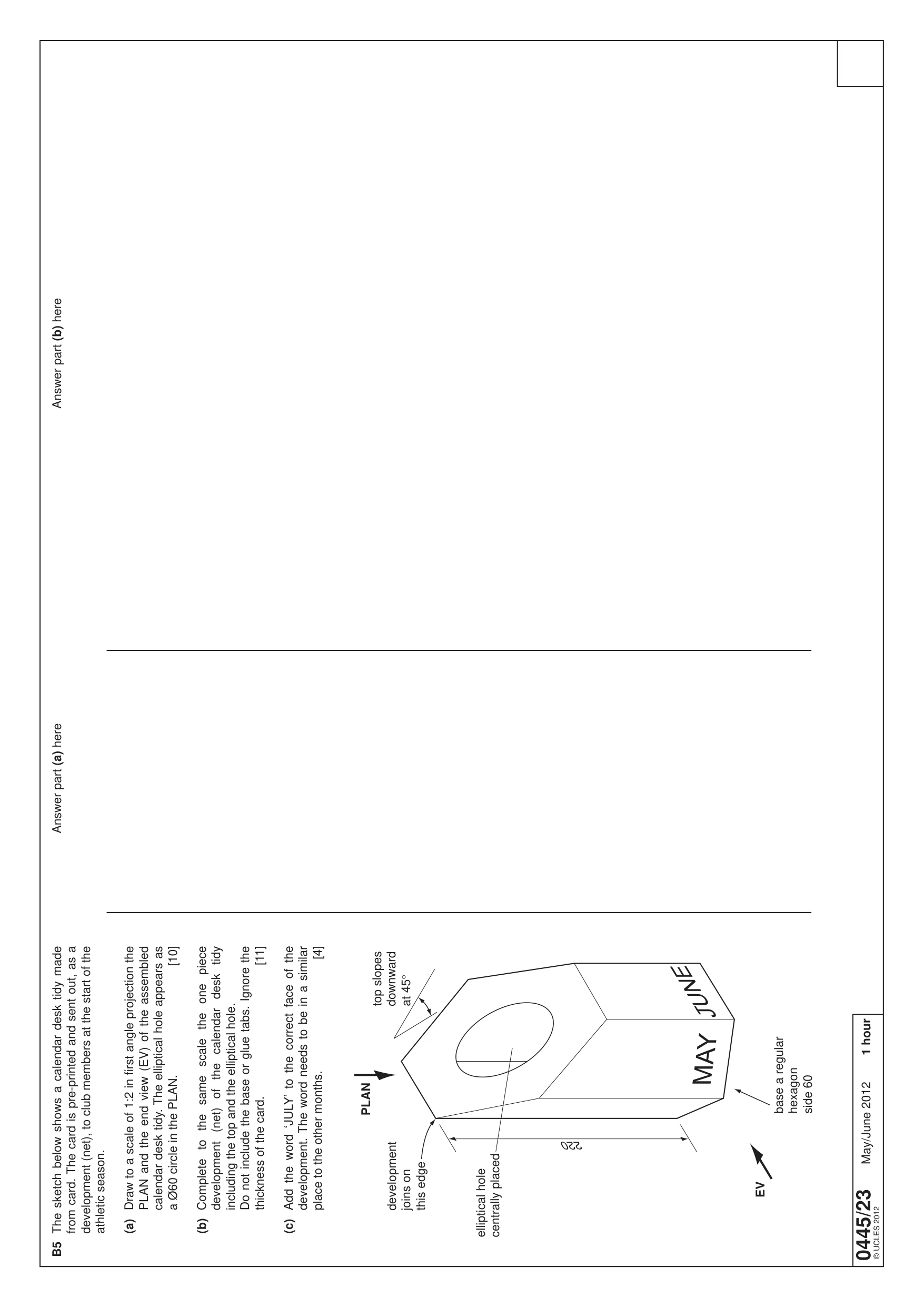 Cambridge IGCSE Design and Technology 0445 2012 May/June Paper 2 · Variant 3 question paper, page 4 of 4