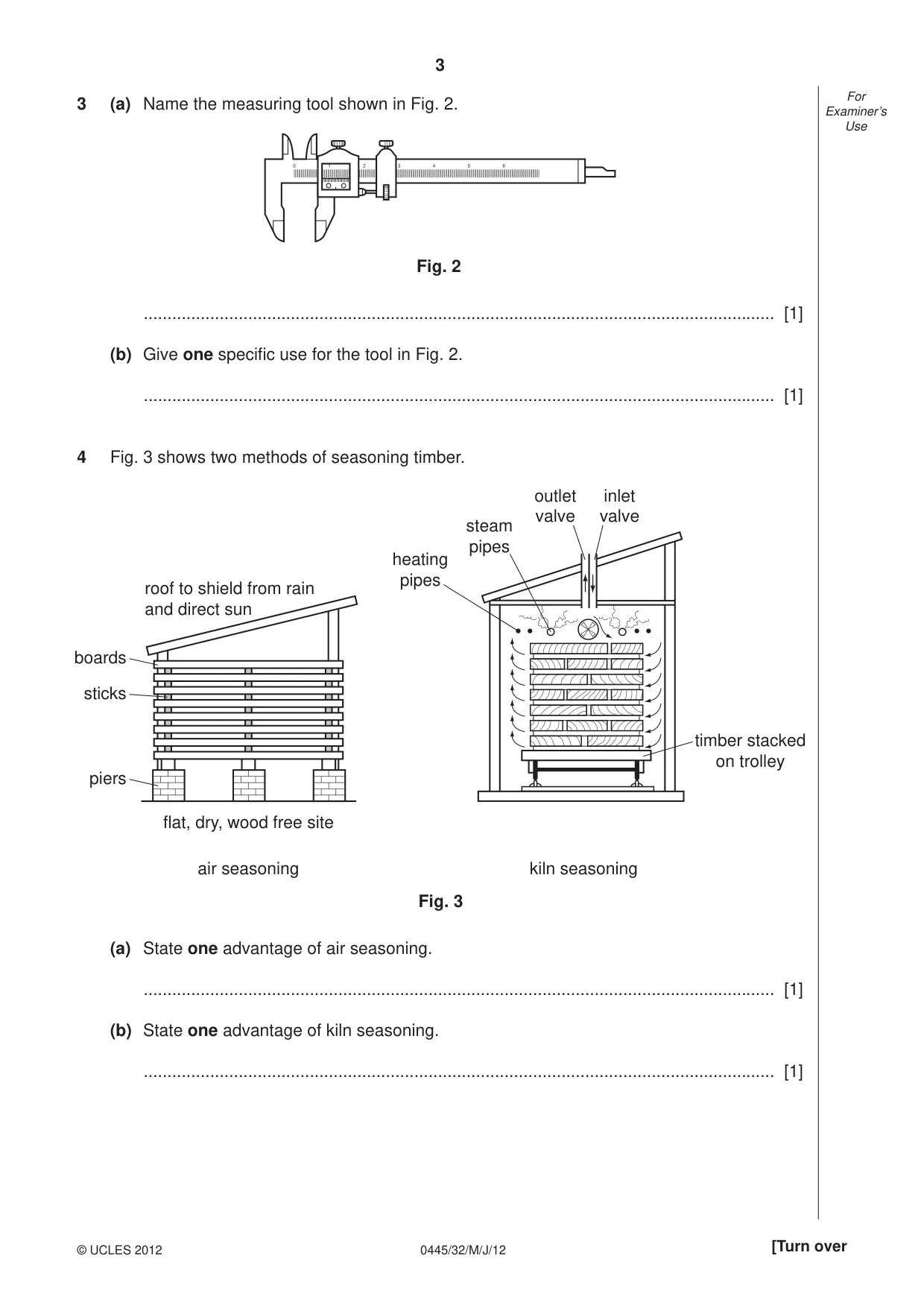 Cambridge IGCSE Design and Technology 0445 2012 May/June Paper 3 · Variant 2 question paper, page 3 of 16