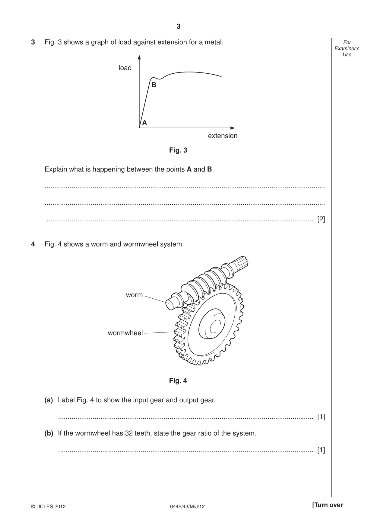 Cambridge IGCSE Design and Technology 0445 2012 May/June Paper 4 · Variant 3 question paper, page 3 of 16