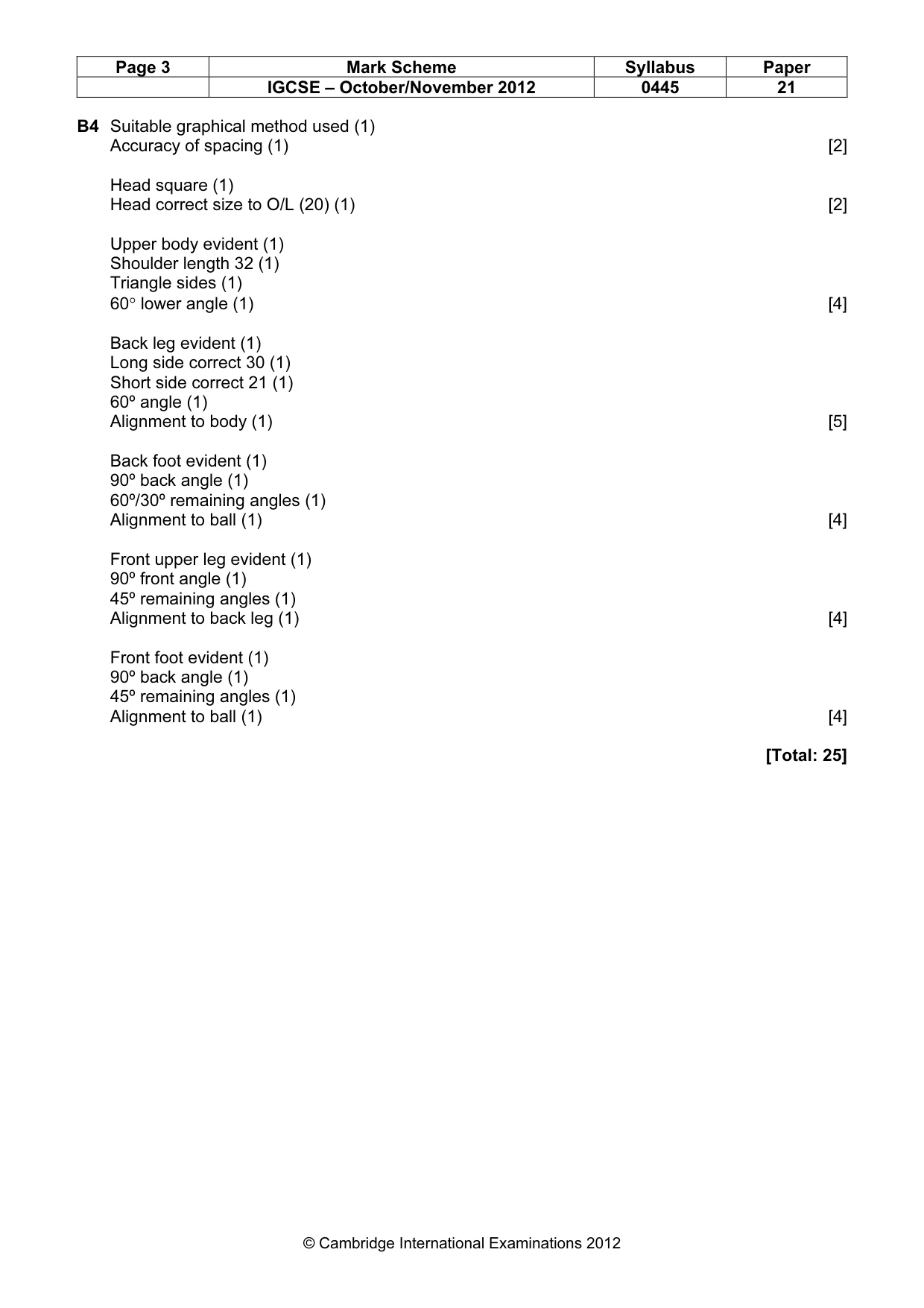 Mark scheme, page 3 of 4