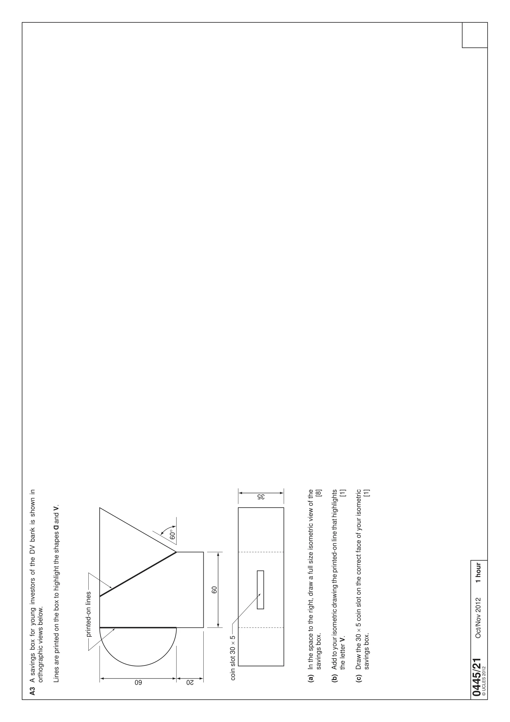 Cambridge IGCSE Design and Technology 0445 2012 Oct/Nov Paper 2 · Variant 1 question paper, page 2 of 4