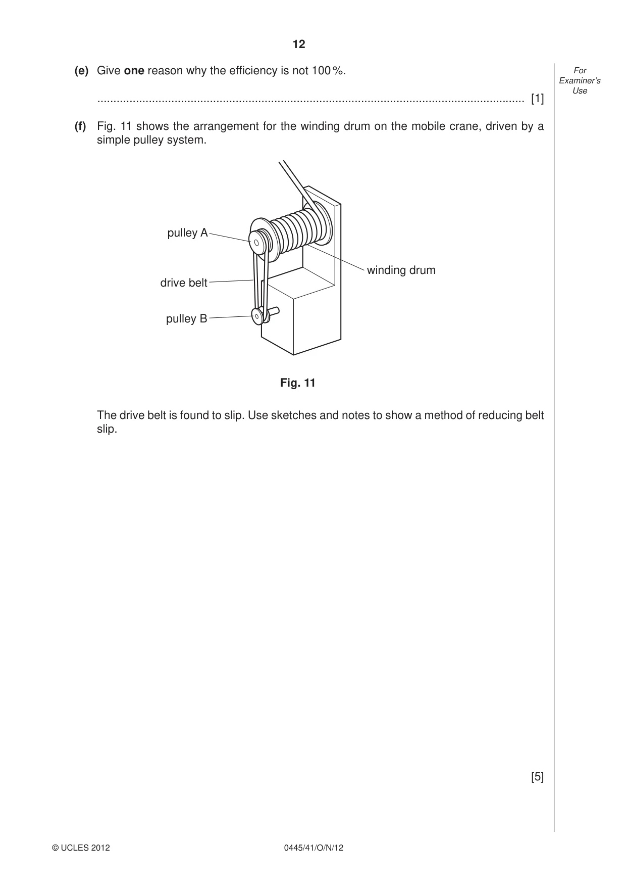 Cambridge IGCSE Design and Technology 0445 2012 Oct/Nov Paper 4 · Variant 1 question paper, page 12 of 16