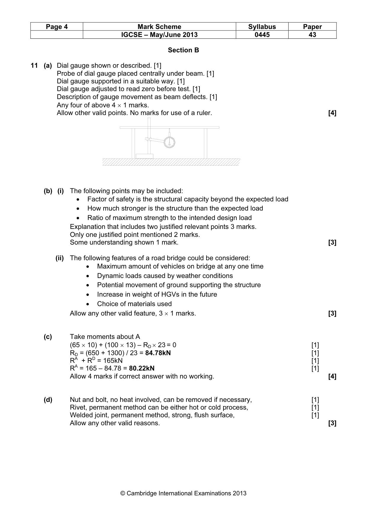 Mark scheme, page 4 of 9