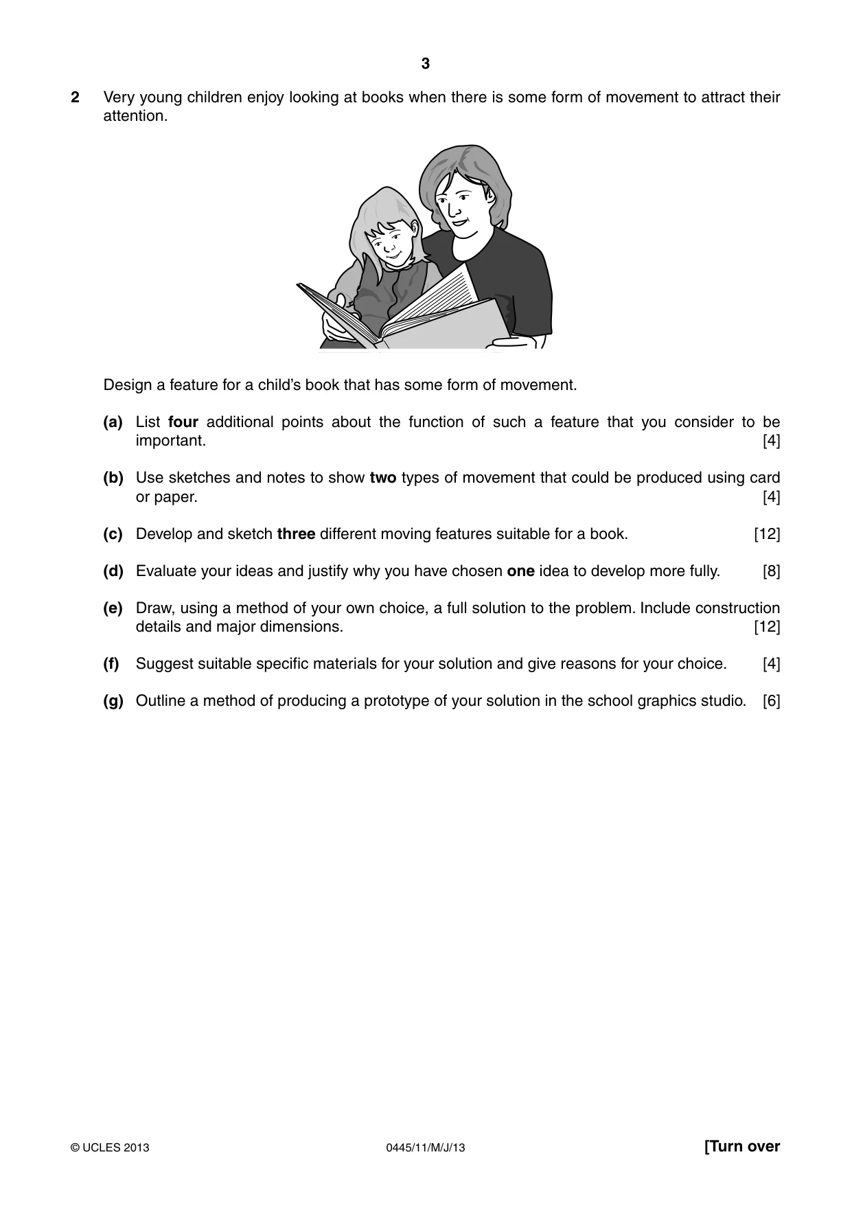 Cambridge IGCSE Design and Technology 0445 2013 May/June Paper 1 · Variant 1 question paper, page 3 of 4