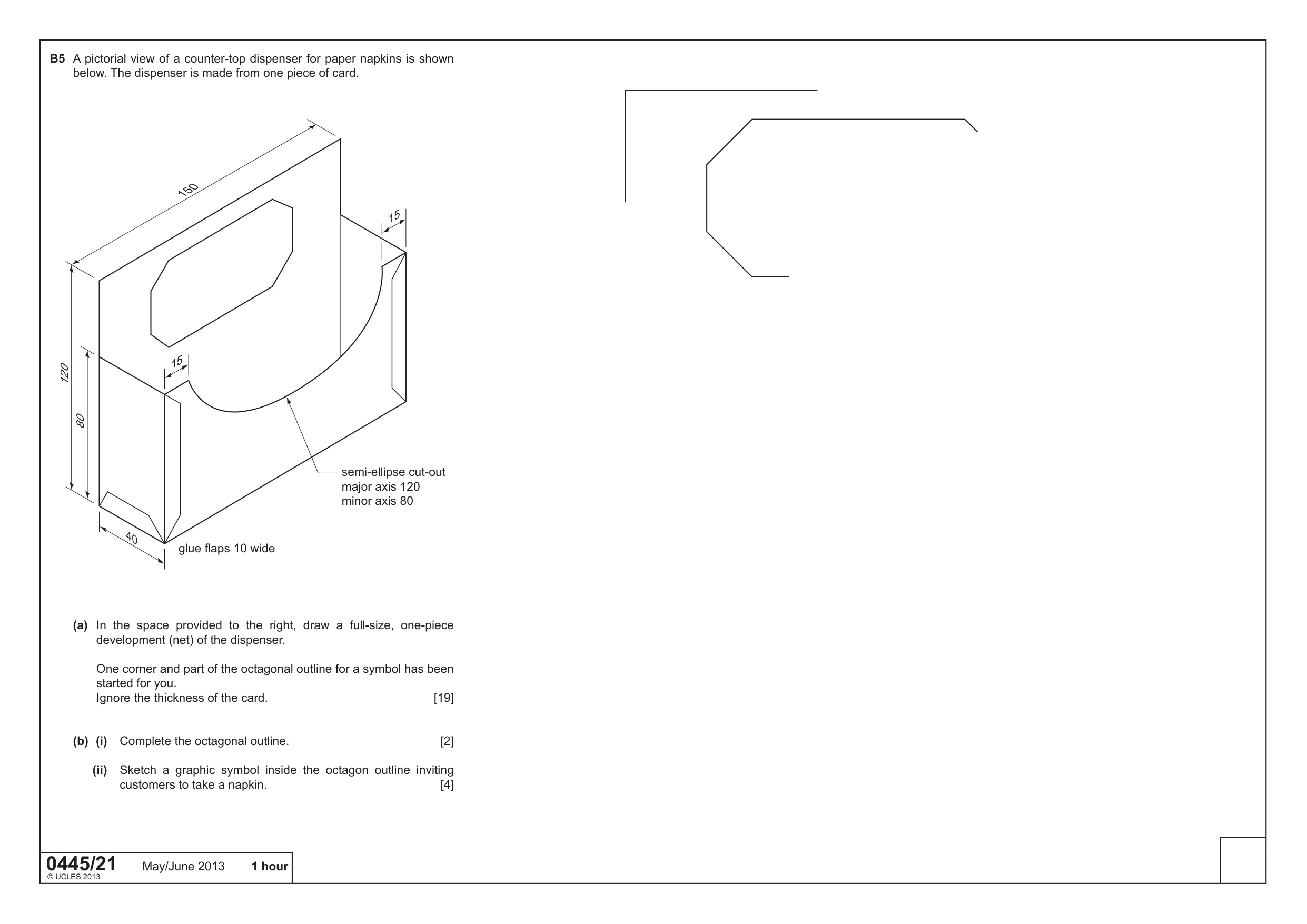Cambridge IGCSE Design and Technology 0445 2013 May/June Paper 2 · Variant 1 question paper, page 4 of 4