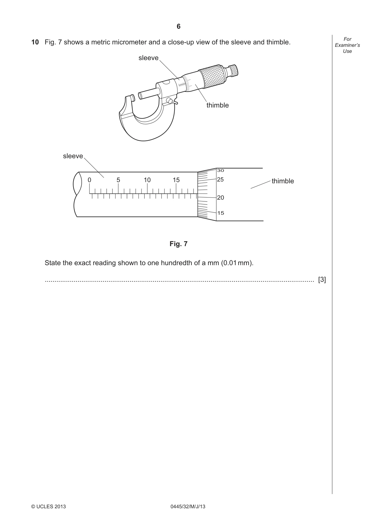 Cambridge IGCSE Design and Technology 0445 2013 May/June Paper 3 · Variant 2 question paper, page 6 of 16