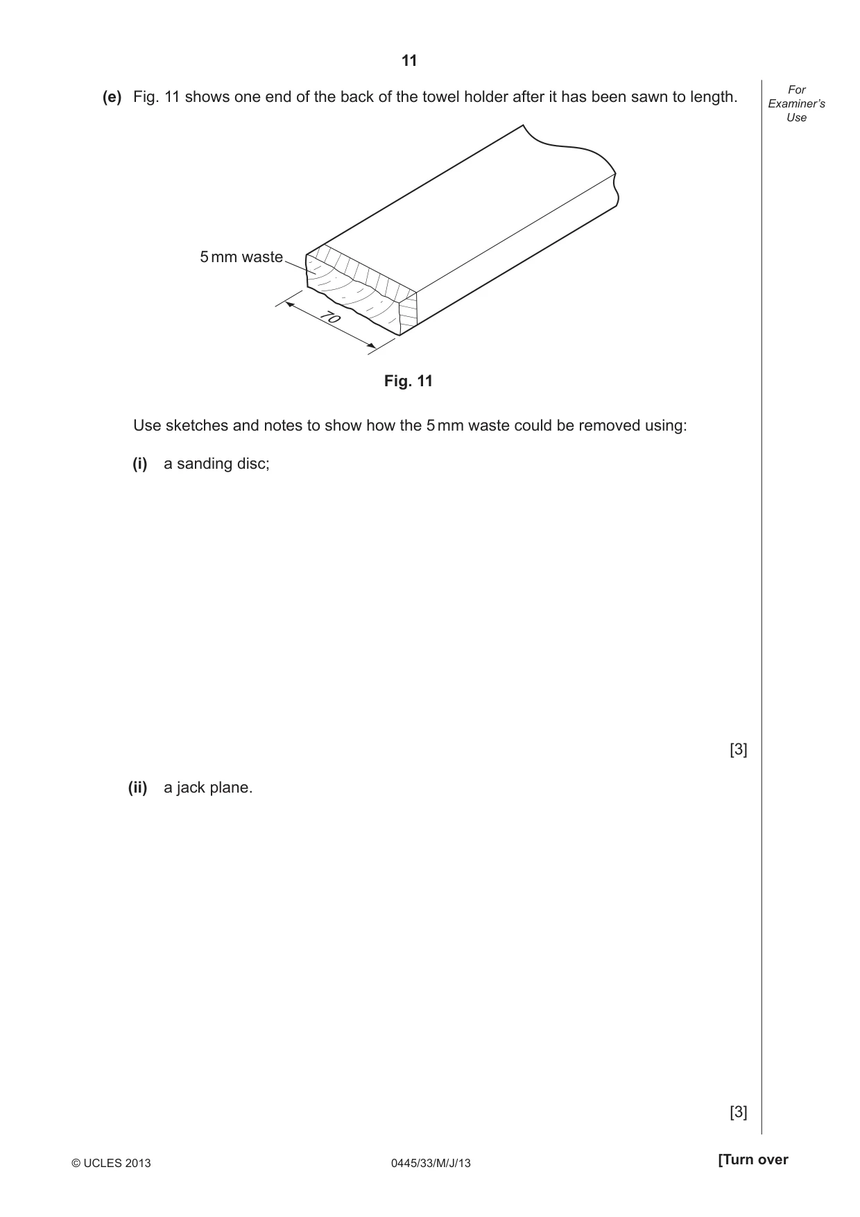 Cambridge IGCSE Design and Technology 0445 2013 May/June Paper 3 · Variant 3 question paper, page 11 of 16