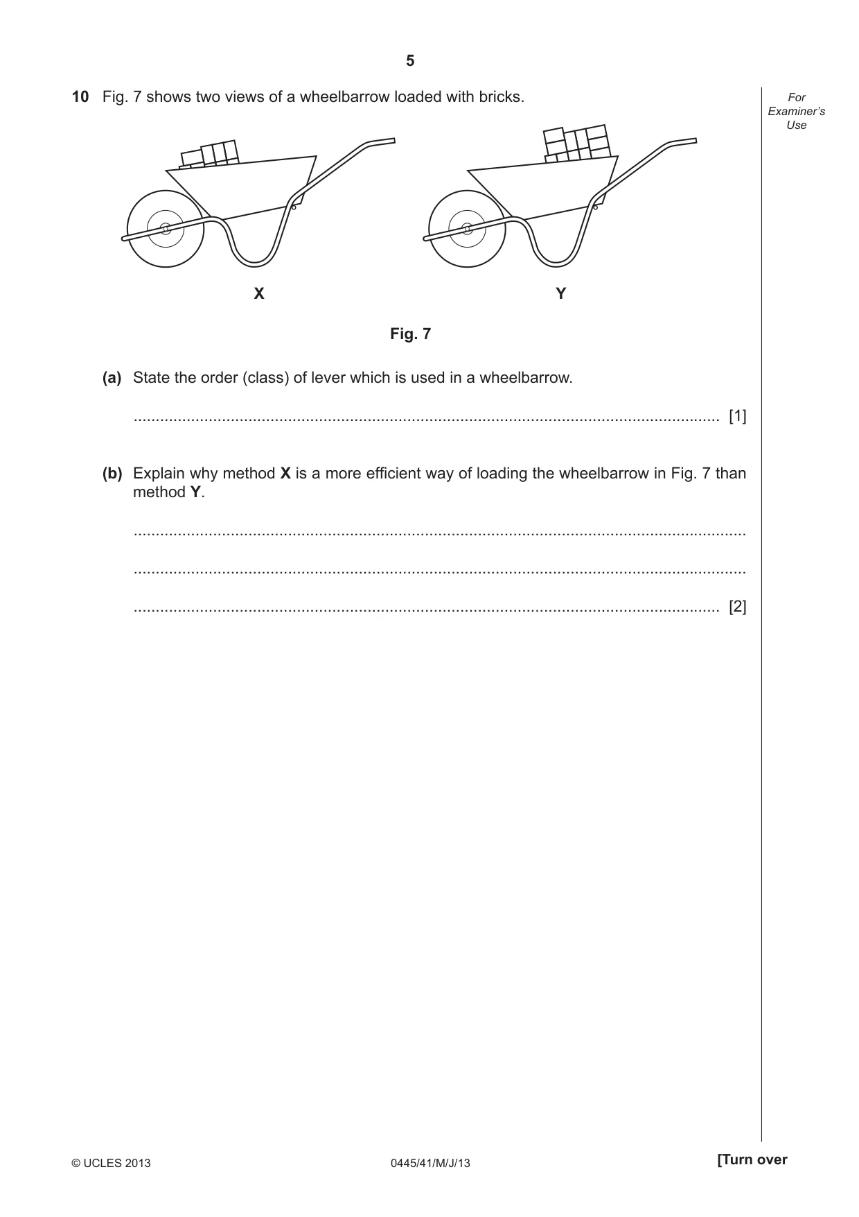 Cambridge IGCSE Design and Technology 0445 2013 May/June Paper 4 · Variant 1 question paper, page 5 of 20