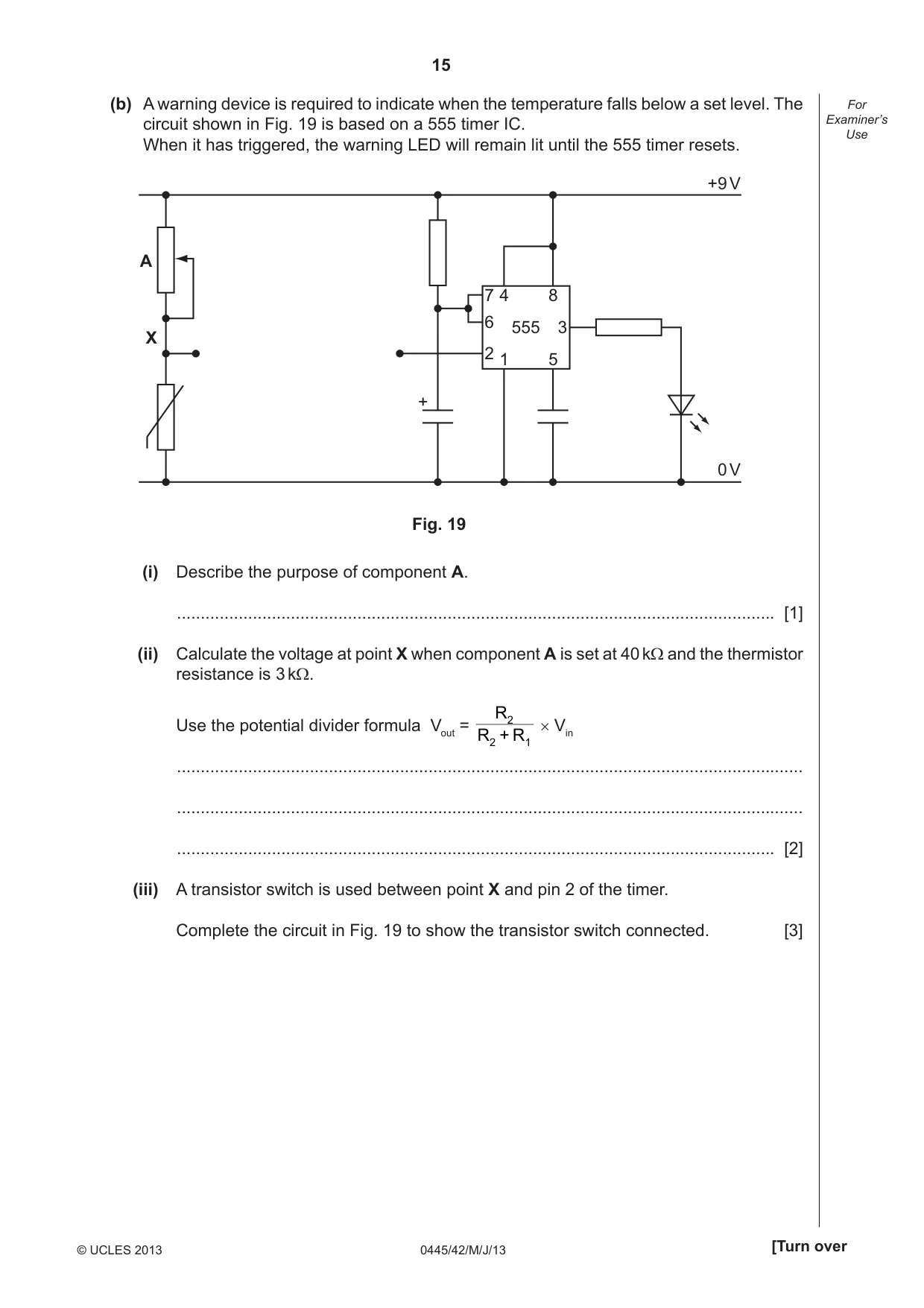 Cambridge IGCSE Design and Technology 0445 2013 May/June Paper 4 · Variant 2 question paper, page 15 of 20